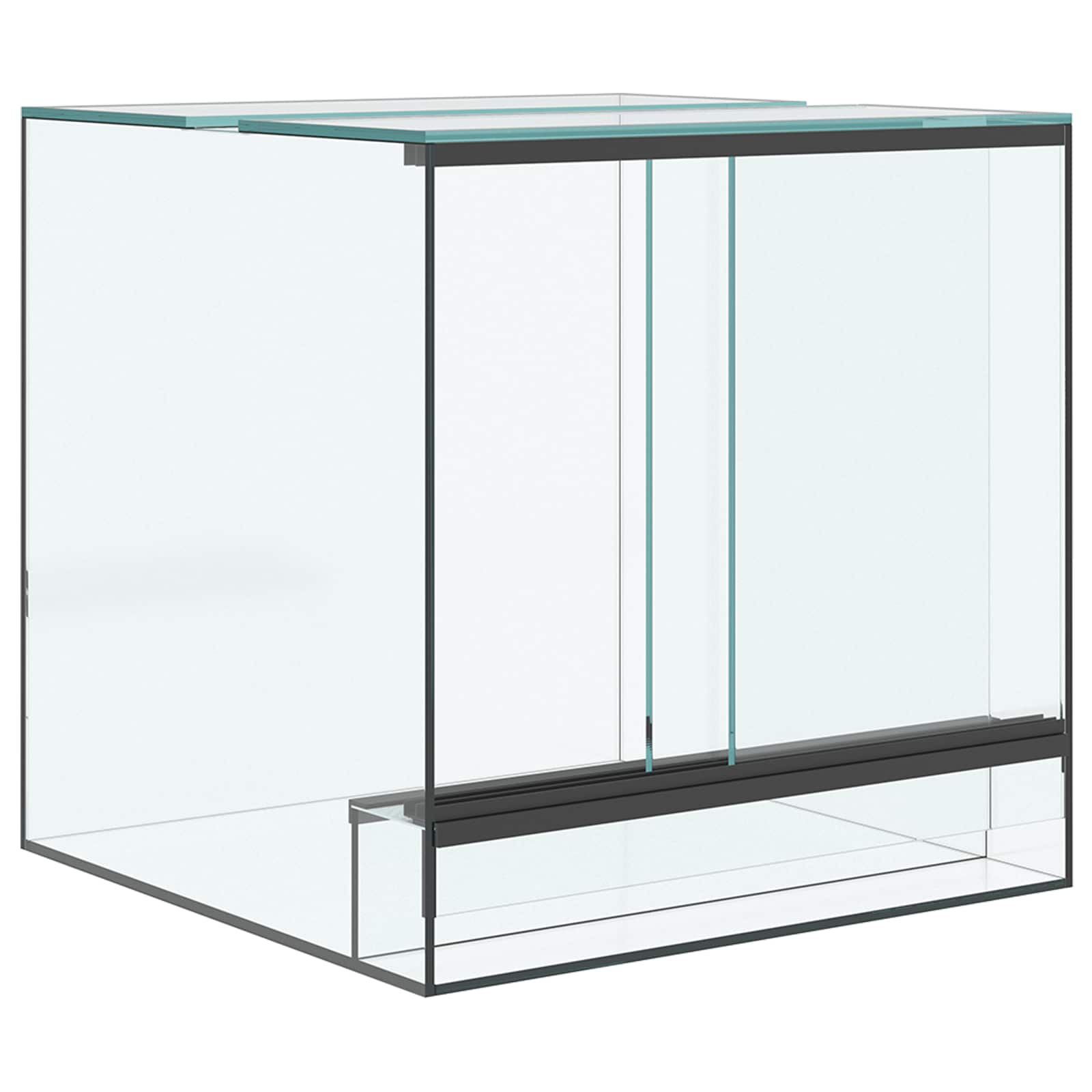 Terrarium met opslag Doorzichtig 30 x 30 x 30 cm Glas is nu te koop bij PeponiXL, paradijselijk wonen!