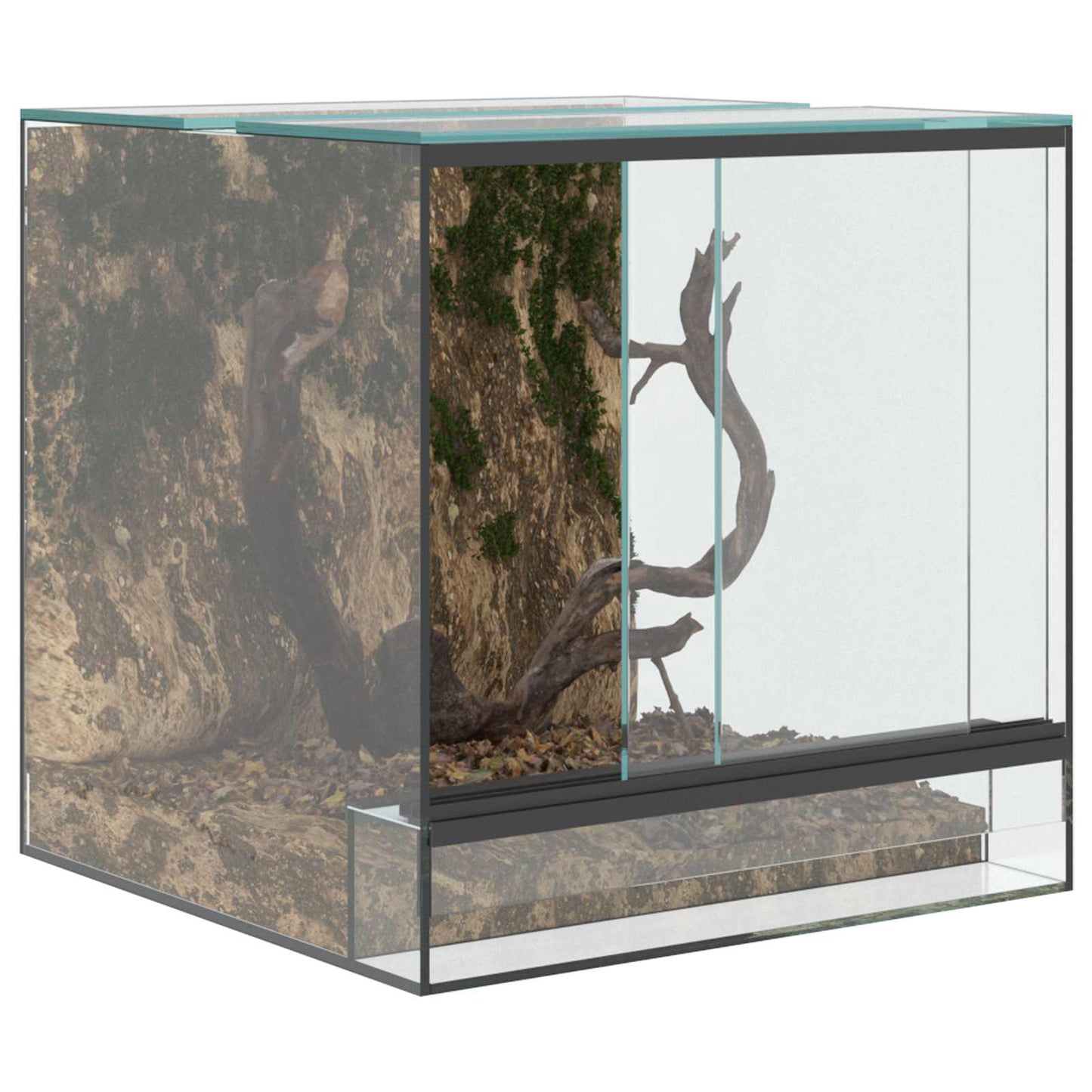 Terrarium met opslag Doorzichtig 30 x 30 x 30 cm Glas is nu te koop bij PeponiXL, paradijselijk wonen!