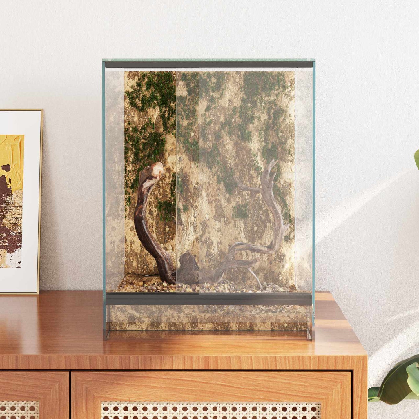 Terrarium met opslag Doorzichtig 30 x 30 x 40 cm Glas is nu te koop bij PeponiXL, paradijselijk wonen!