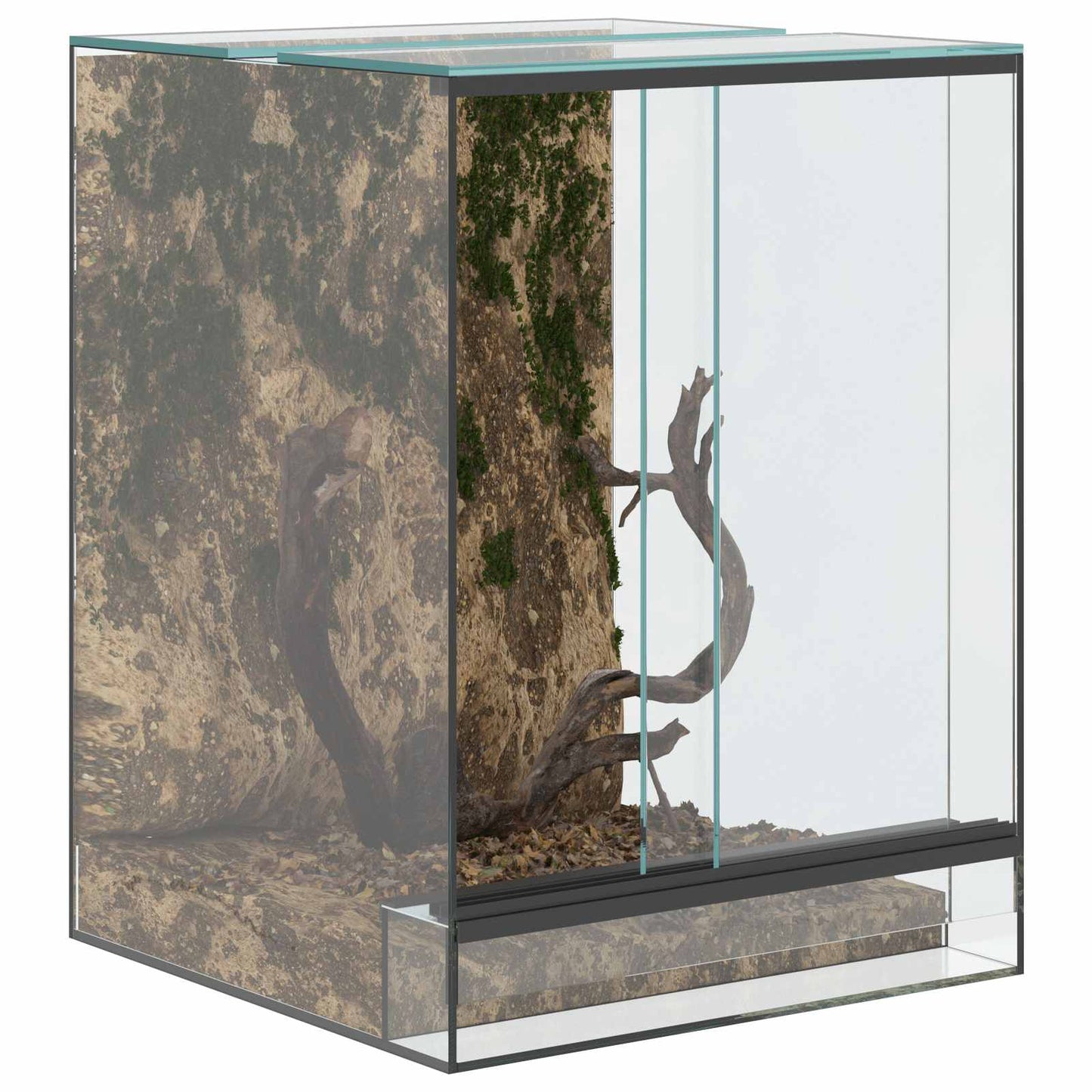 Terrarium met opslag Doorzichtig 30 x 30 x 40 cm Glas is nu te koop bij PeponiXL, paradijselijk wonen!