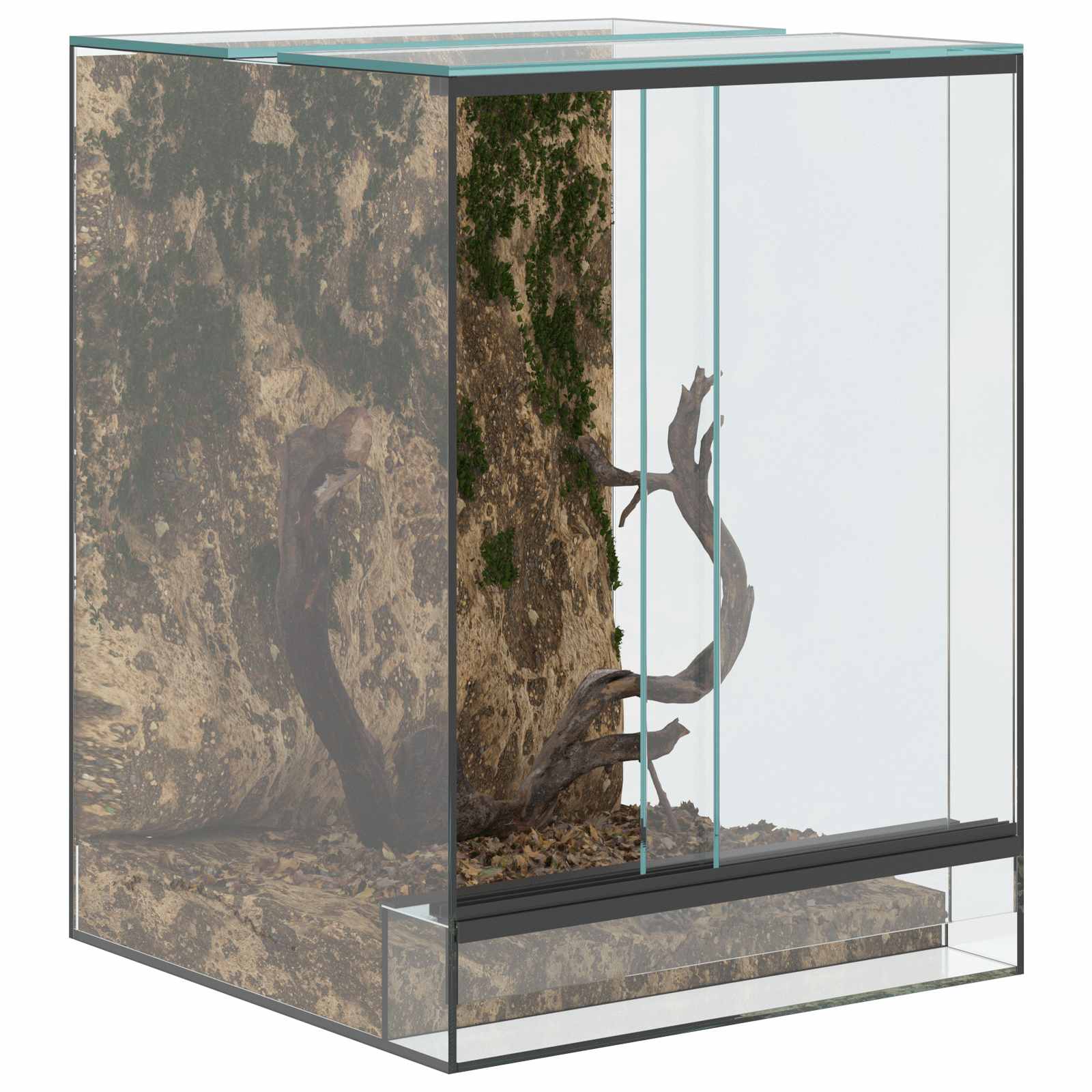 Terrarium met opslag Doorzichtig 30 x 30 x 40 cm Glas is nu te koop bij PeponiXL, paradijselijk wonen!