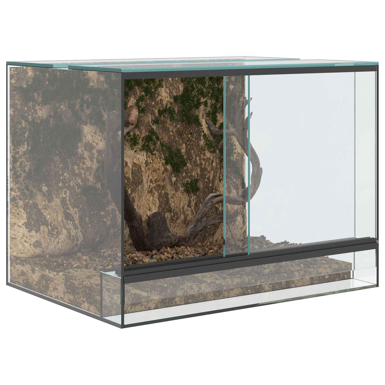 Terrarium met opslag Doorzichtig 40 x 30 x 30 cm Glas is nu te koop bij PeponiXL, paradijselijk wonen!