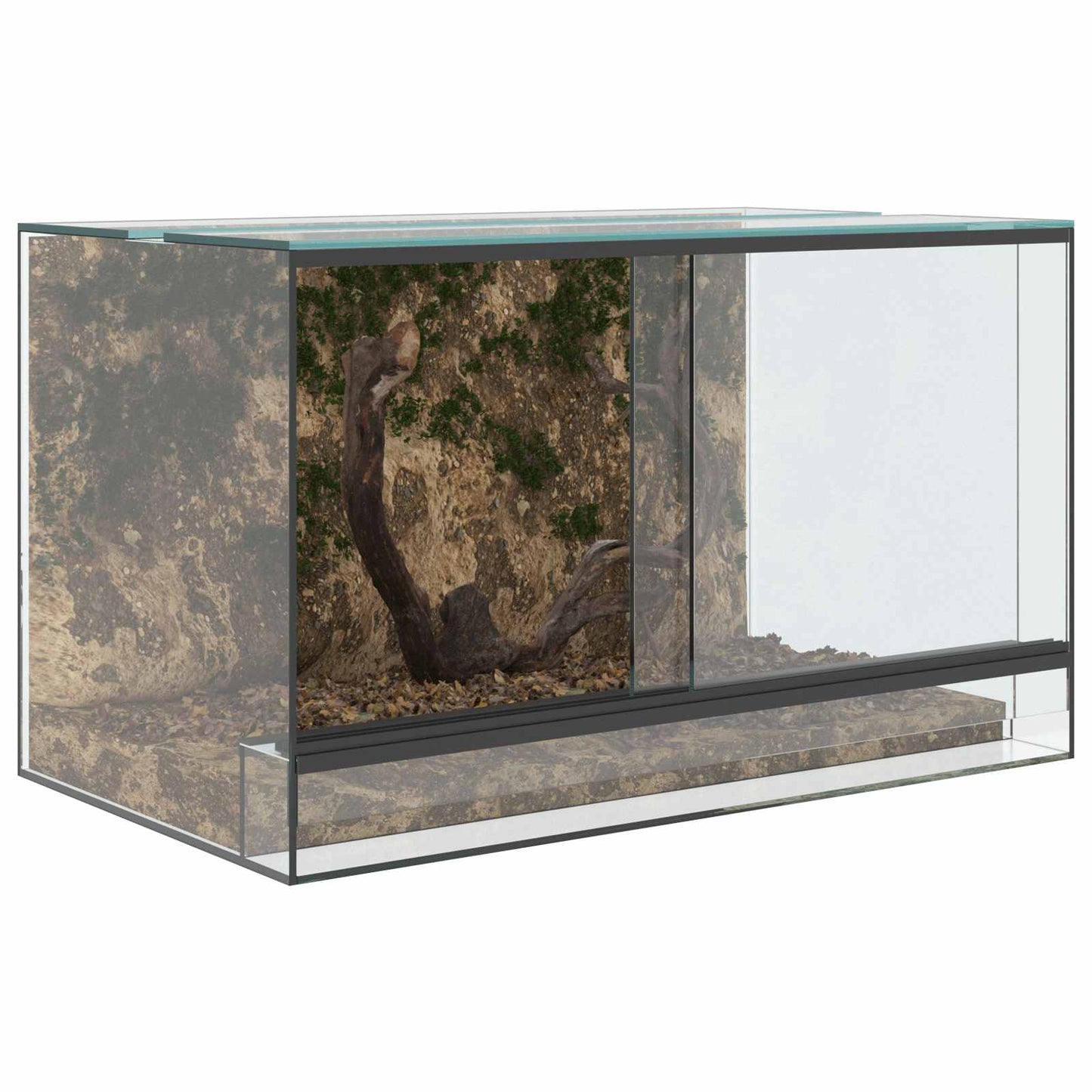 Terrarium met opslag Doorzichtig 50 x 30 x 30 cm Glas is nu te koop bij PeponiXL, paradijselijk wonen!
