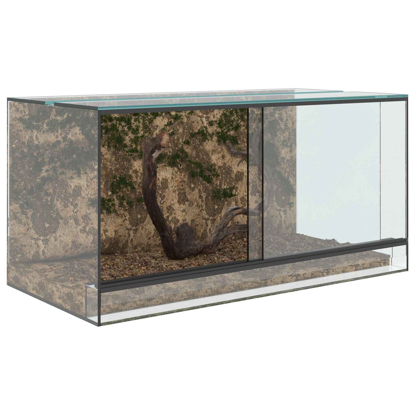 Terrarium met opslag Doorzichtig 80 x 40 x 40 cm Glas is nu te koop bij PeponiXL, paradijselijk wonen!