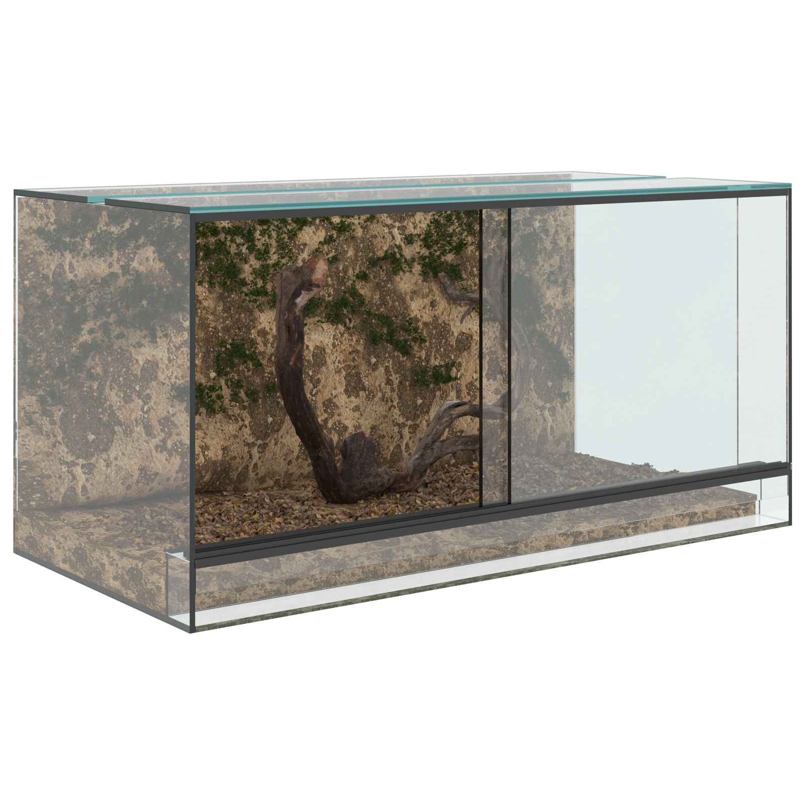 Terrarium met opslag Doorzichtig 80 x 40 x 40 cm Glas is nu te koop bij PeponiXL, paradijselijk wonen!