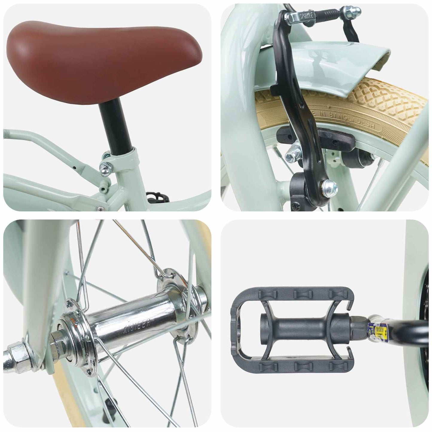 Kinderfiets 14 Inch voor 3-5 jaar oud Lichtgroen is nu te koop bij PeponiXL, paradijselijk wonen!