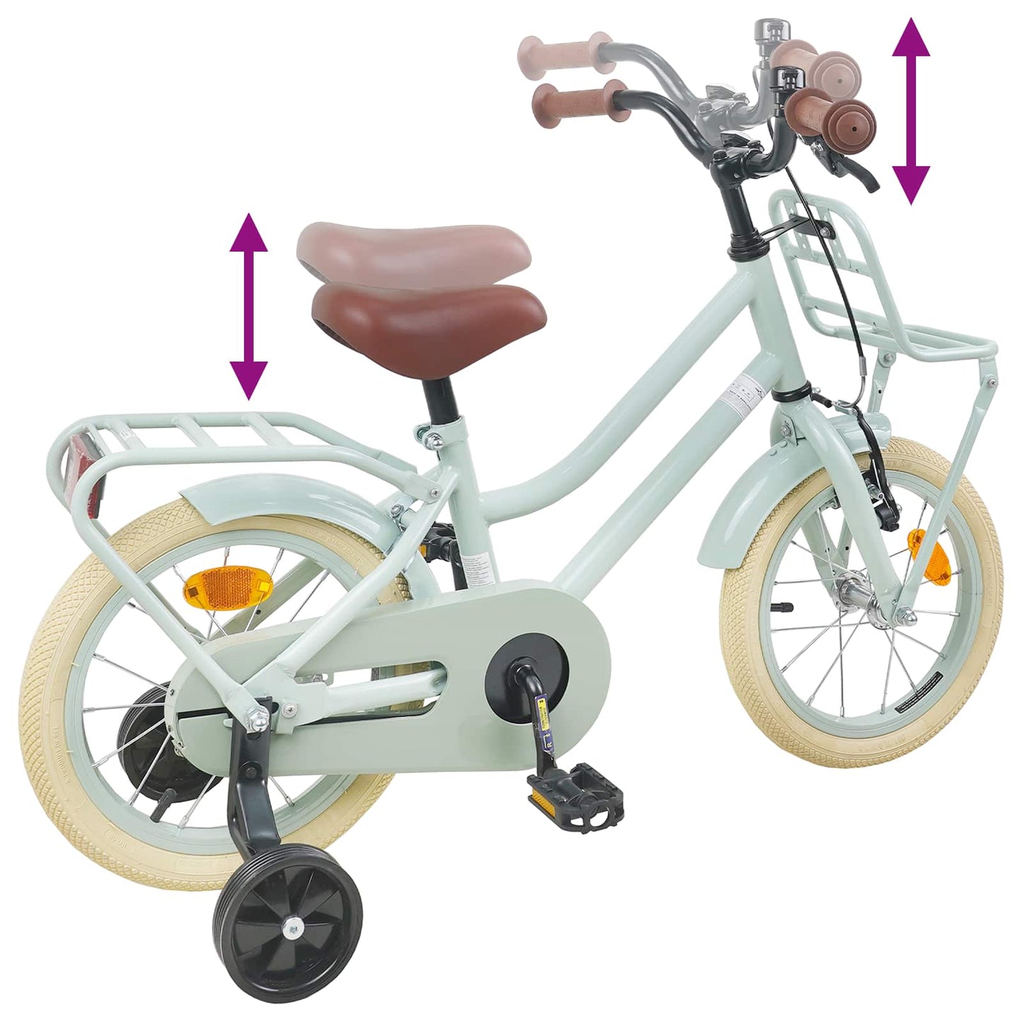 Kinderfiets 14 Inch voor 3-5 jaar oud Lichtgroen is nu te koop bij PeponiXL, paradijselijk wonen!