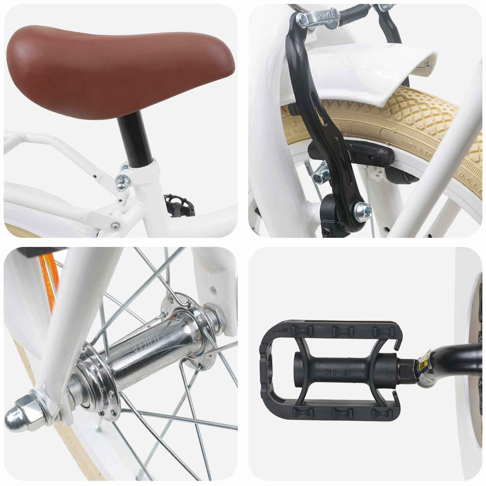 Kinderfiets 14 Inch voor 3-5 jaar oud Wit is nu te koop bij PeponiXL, paradijselijk wonen!