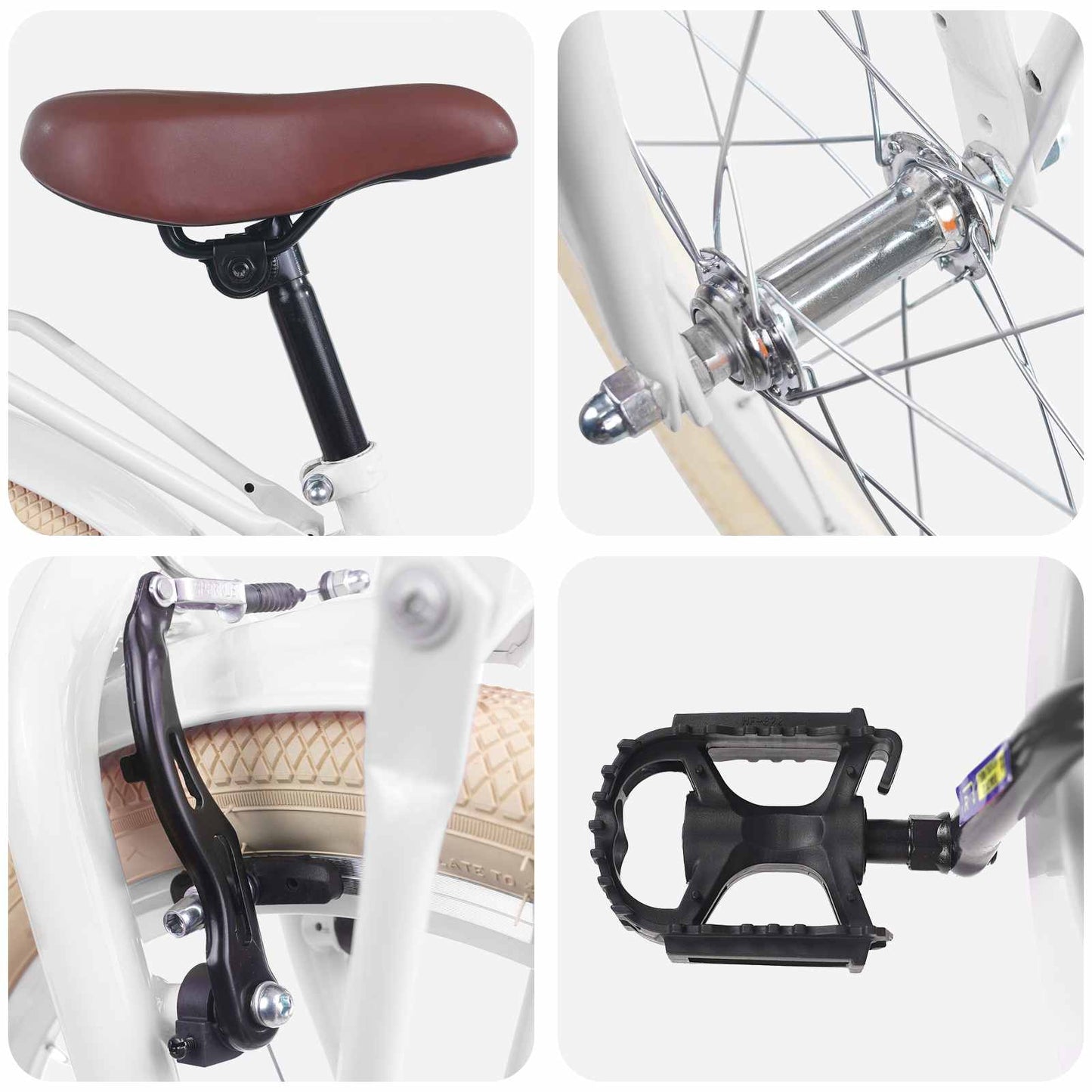 Kinderfiets 18 Inch voor 5-7 jaar Wit is nu te koop bij PeponiXL, paradijselijk wonen!