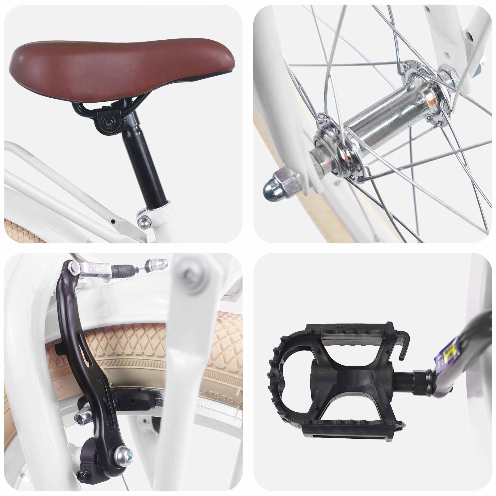 Kinderfiets 20 Inch voor 6-11 jaar oud Wit is nu te koop bij PeponiXL, paradijselijk wonen!