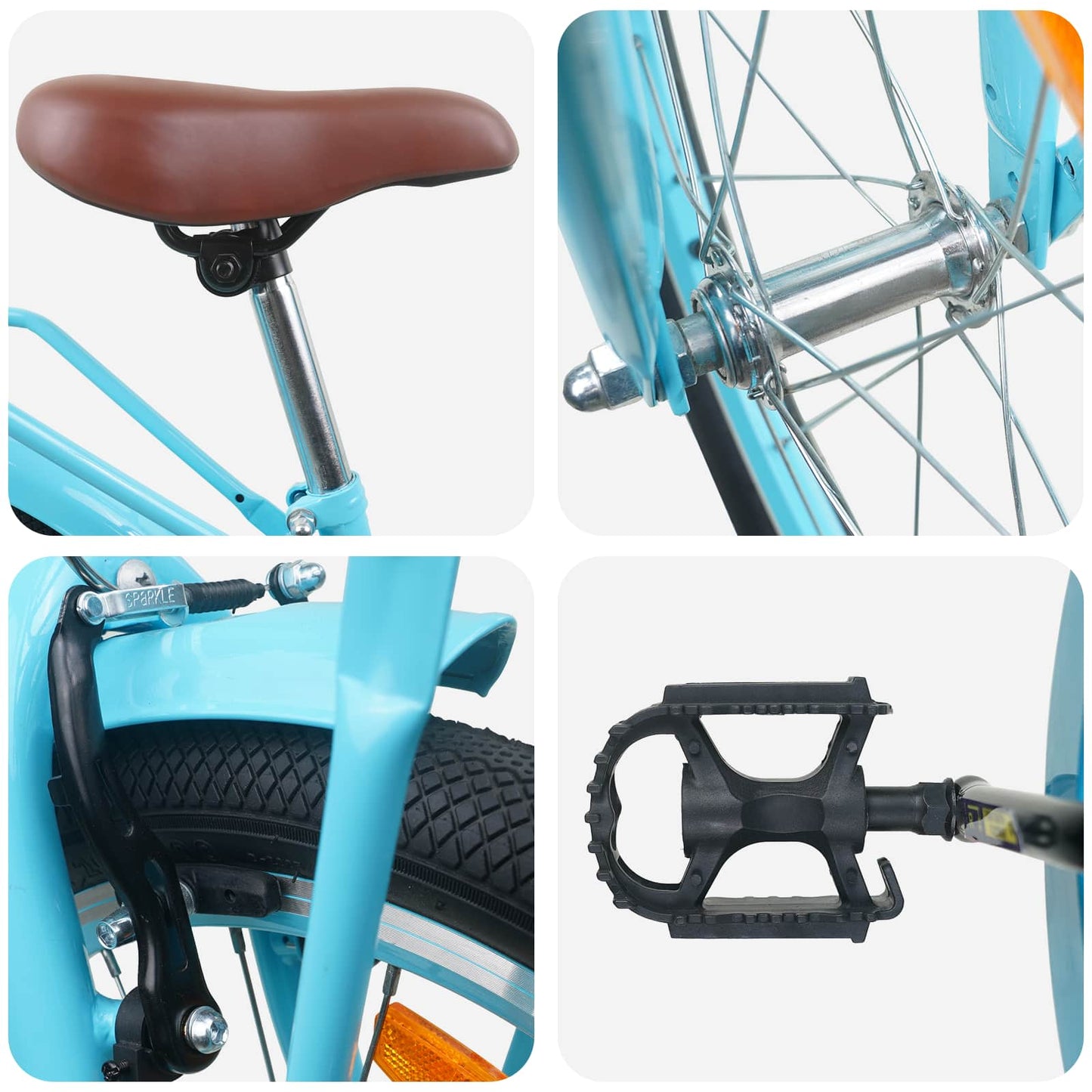 Kinderfiets 18 Inch voor 5-7 jaar Lichtblauw is nu te koop bij PeponiXL, paradijselijk wonen!
