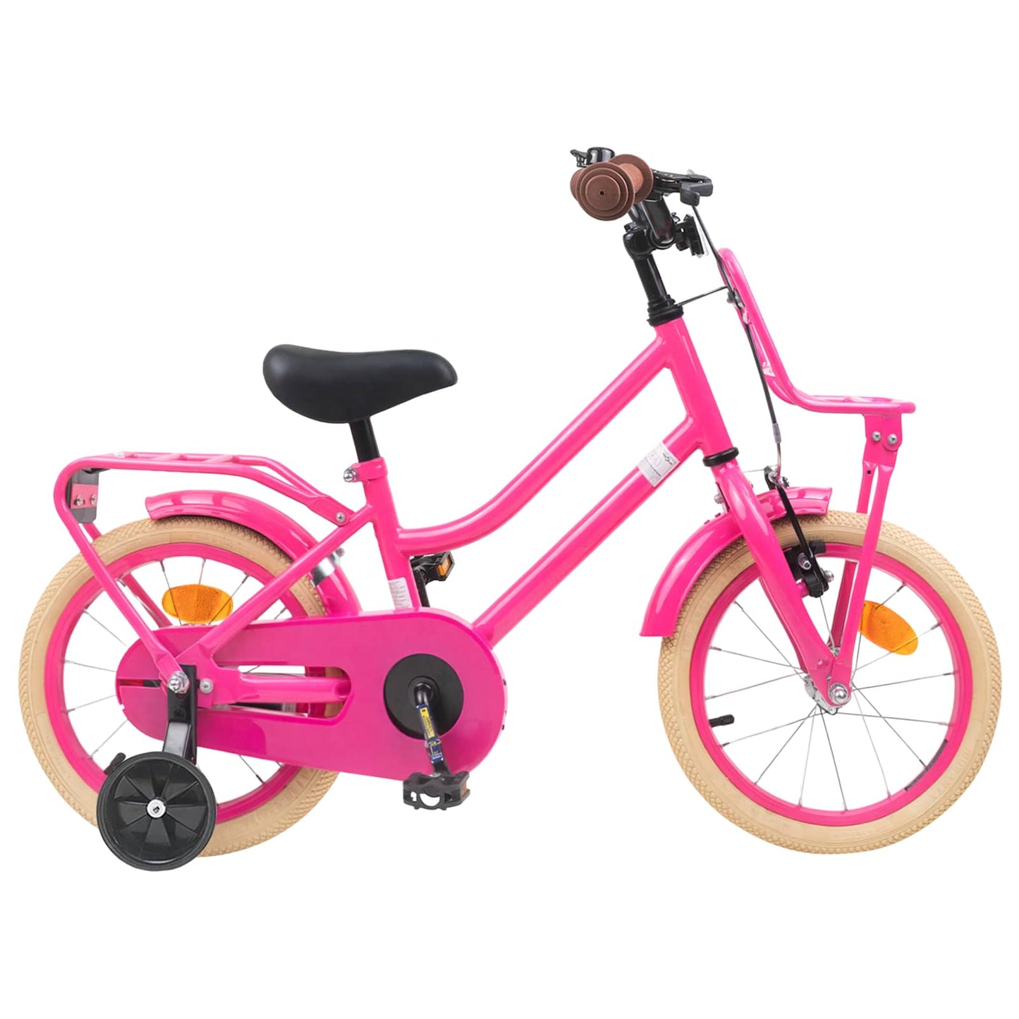 Kinderfiets 12 Inch voor 2-4 jaar oud Donkerroze is nu te koop bij PeponiXL, paradijselijk wonen!
