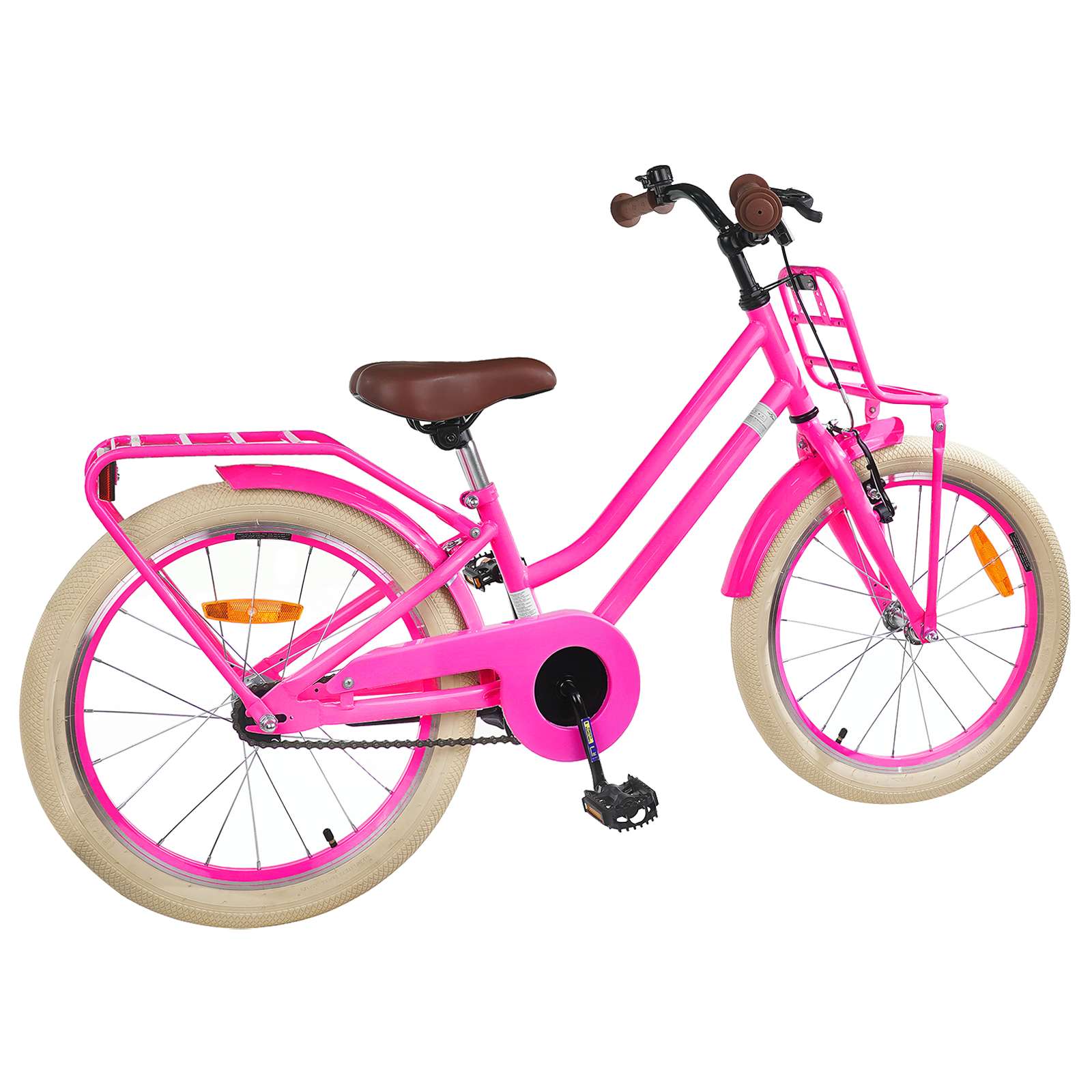 Kinderfiets 20 Inch voor 6-11 jaar oud Donkerroze is nu te koop bij PeponiXL, paradijselijk wonen!