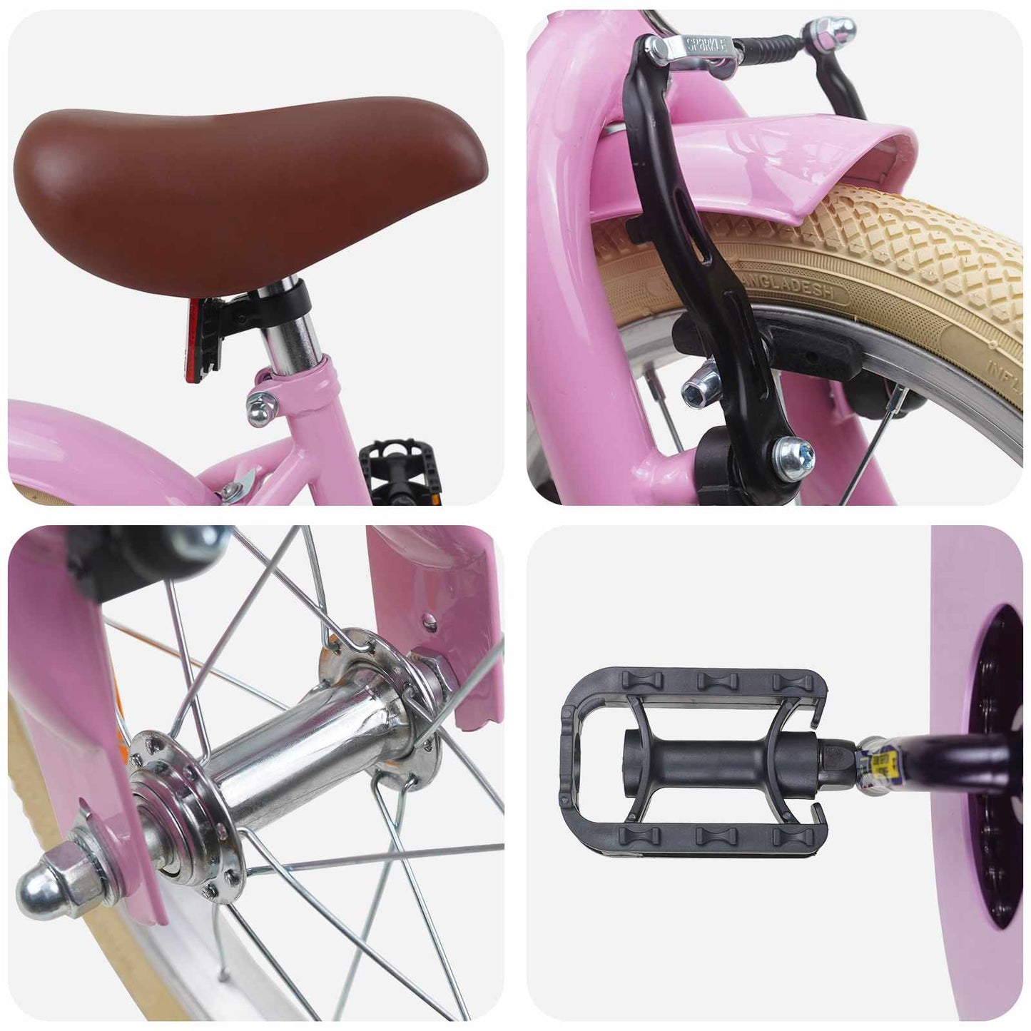 Kinderfiets 14 Inch voor 3-5 jaar oud Lichtroze is nu te koop bij PeponiXL, paradijselijk wonen!