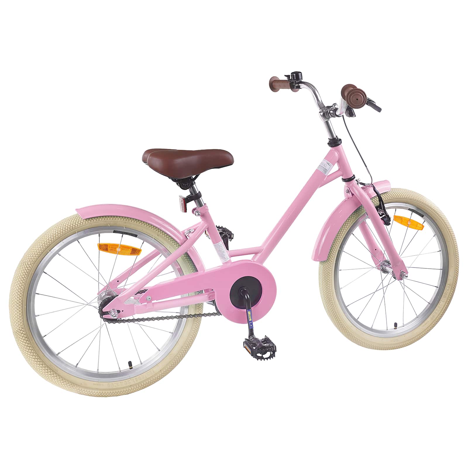 Kinderfiets 18 Inch voor 5-7 jaar Lichtroze is nu te koop bij PeponiXL, paradijselijk wonen!
