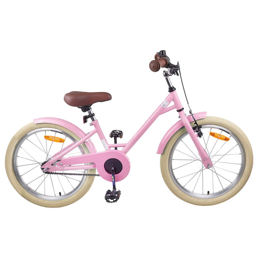 Kinderfiets 18 Inch voor 5-7 jaar Lichtroze is nu te koop bij PeponiXL, paradijselijk wonen!