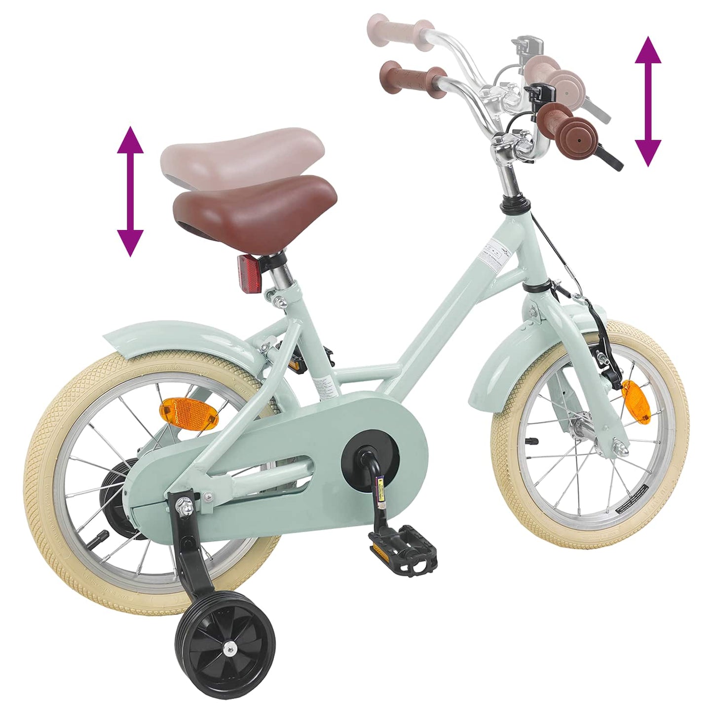 Kinderfiets 16 Inch voor 4-6 jaar oud Lichtgroen is nu te koop bij PeponiXL, paradijselijk wonen!