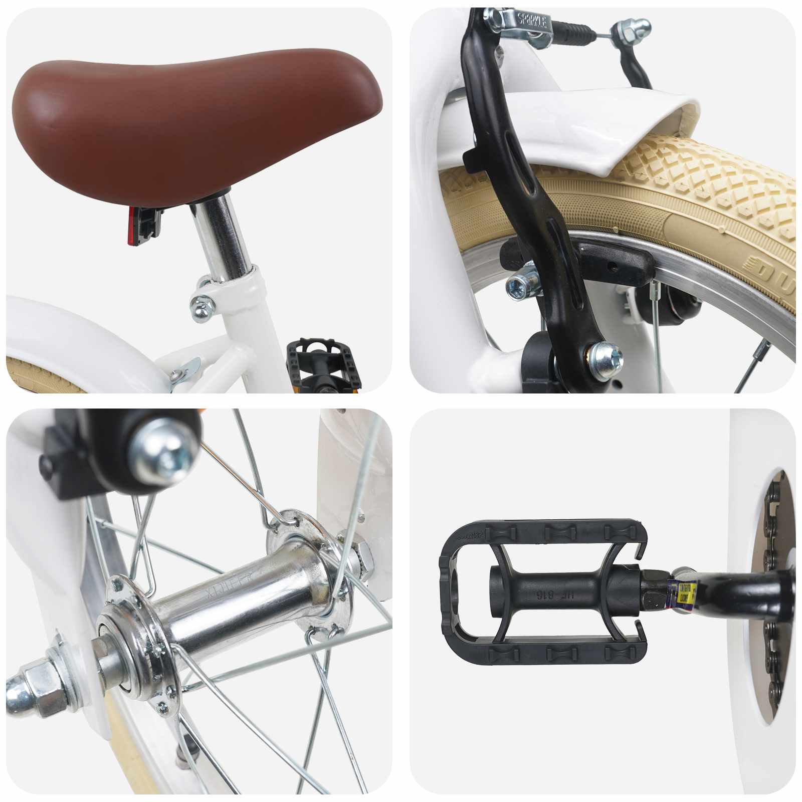 Kinderfiets 14 Inch voor 3-5 jaar oud Wit is nu te koop bij PeponiXL, paradijselijk wonen!
