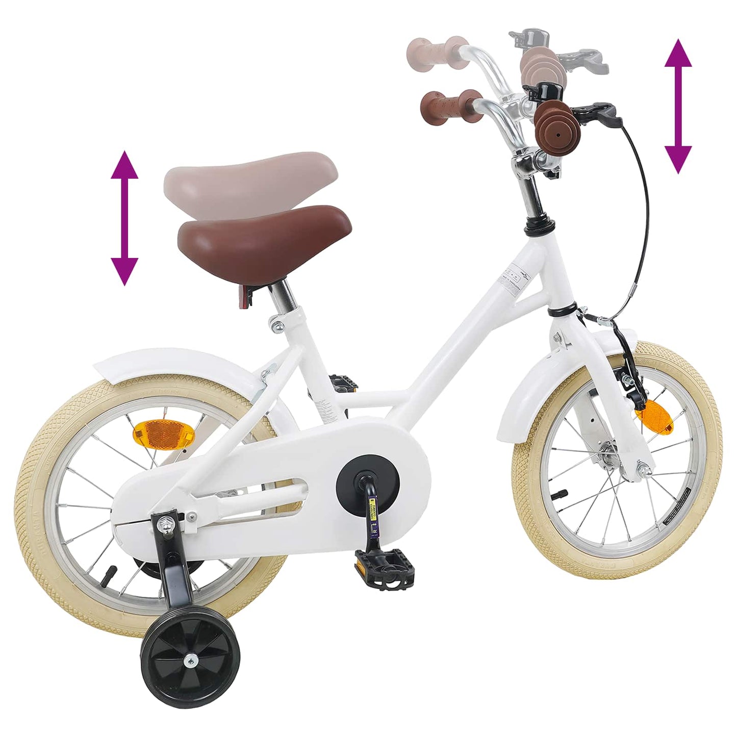 Kinderfiets 16 Inch voor 4-6 jaar oud Wit is nu te koop bij PeponiXL, paradijselijk wonen!