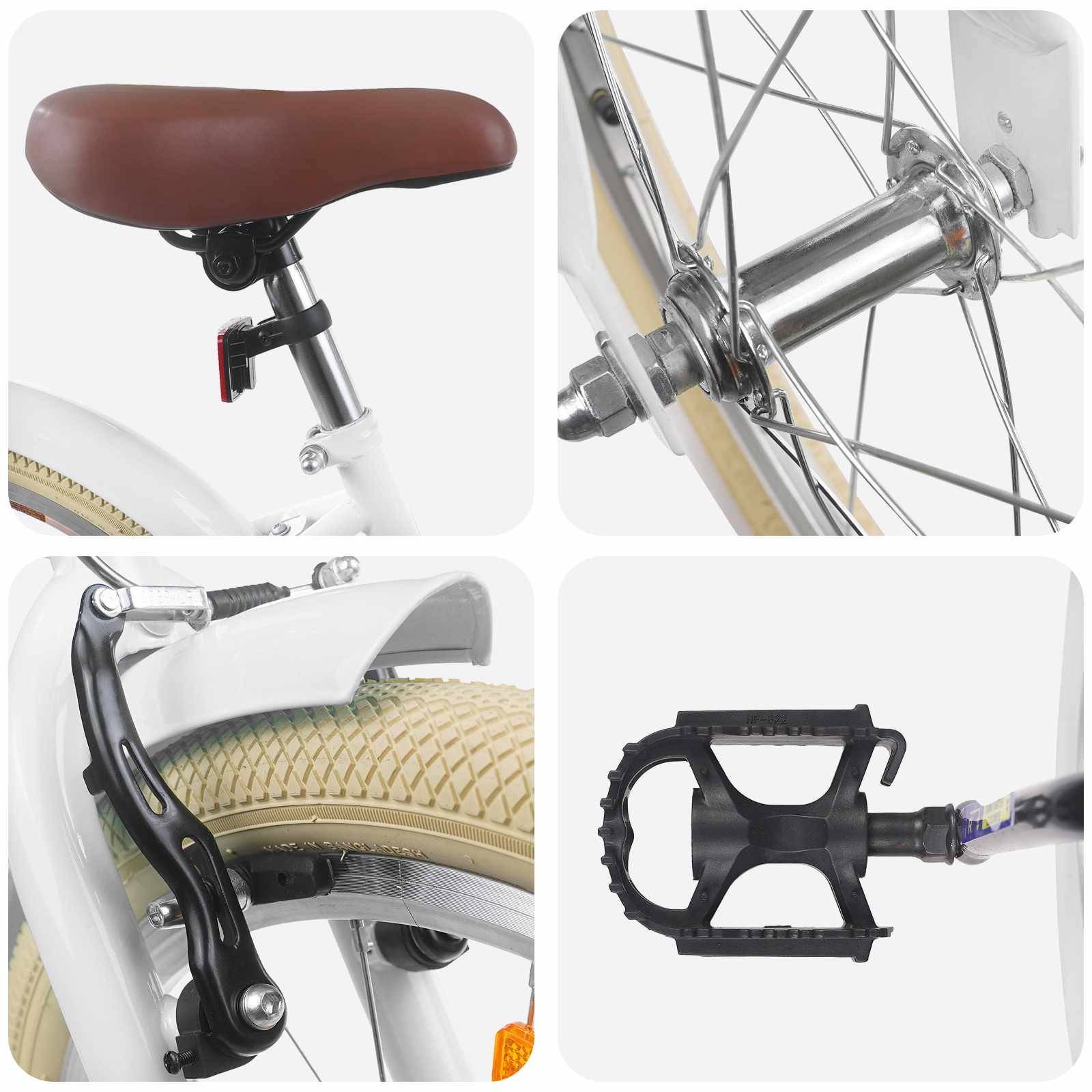 Kinderfiets 18 Inch voor 5-7 jaar Wit is nu te koop bij PeponiXL, paradijselijk wonen!