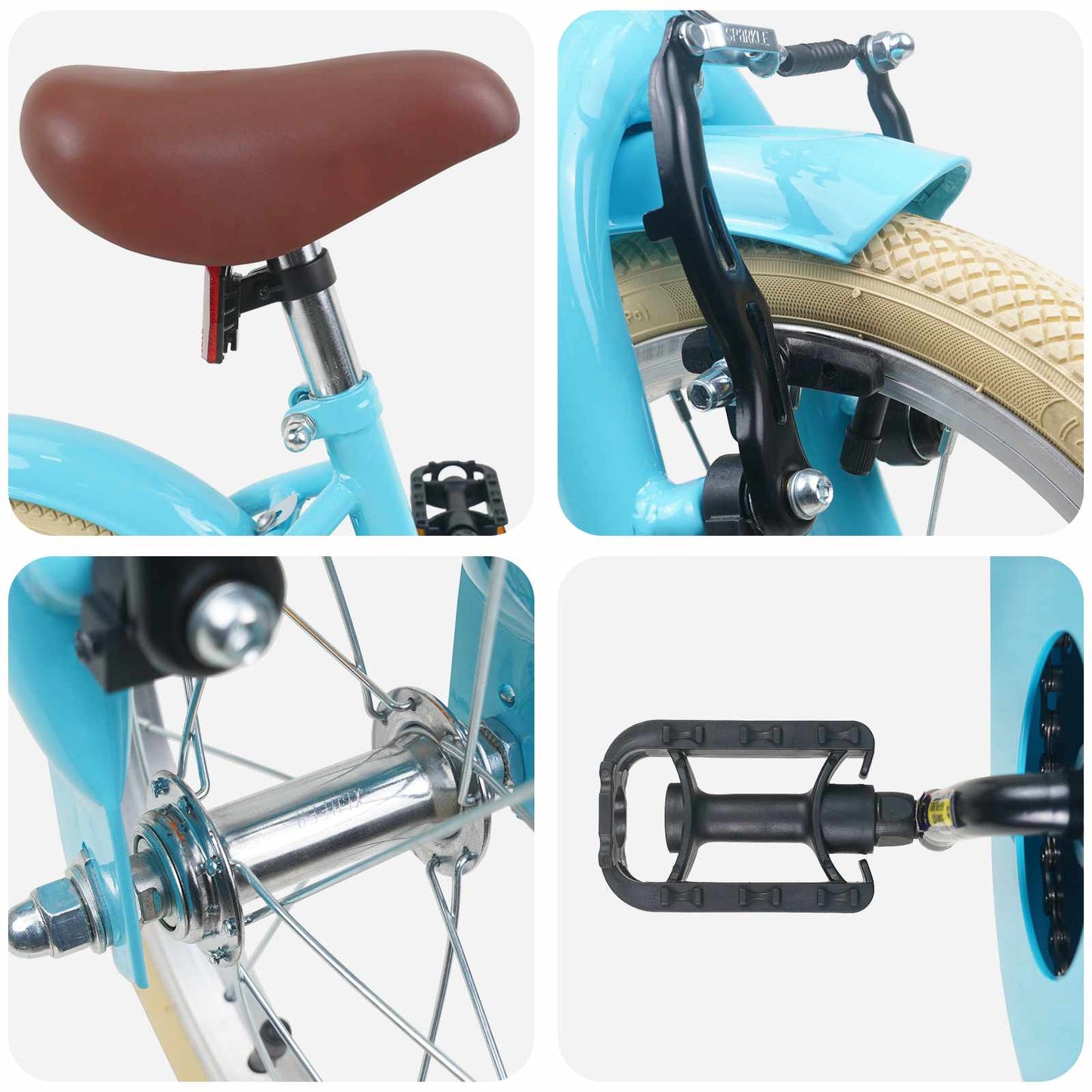 Kinderfiets 14 Inch voor 3-5 jaar oud Lichtblauw is nu te koop bij PeponiXL, paradijselijk wonen!