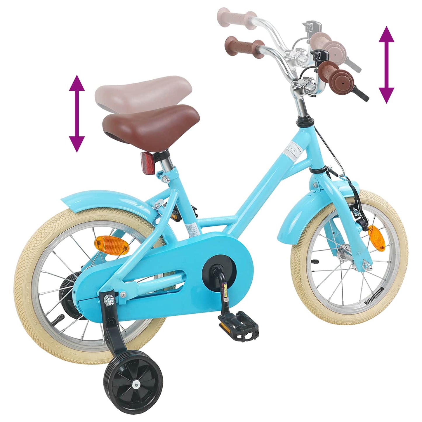 Kinderfiets 14 Inch voor 3-5 jaar oud Lichtblauw is nu te koop bij PeponiXL, paradijselijk wonen!
