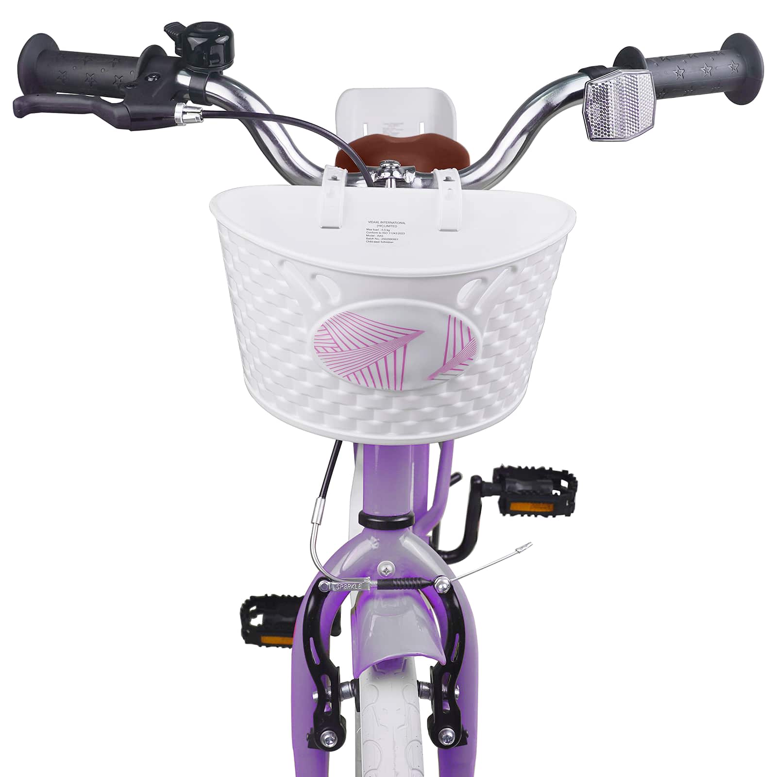 Kinderfiets 18 Inch voor 5-7 jaar Paars is nu te koop bij PeponiXL, paradijselijk wonen!