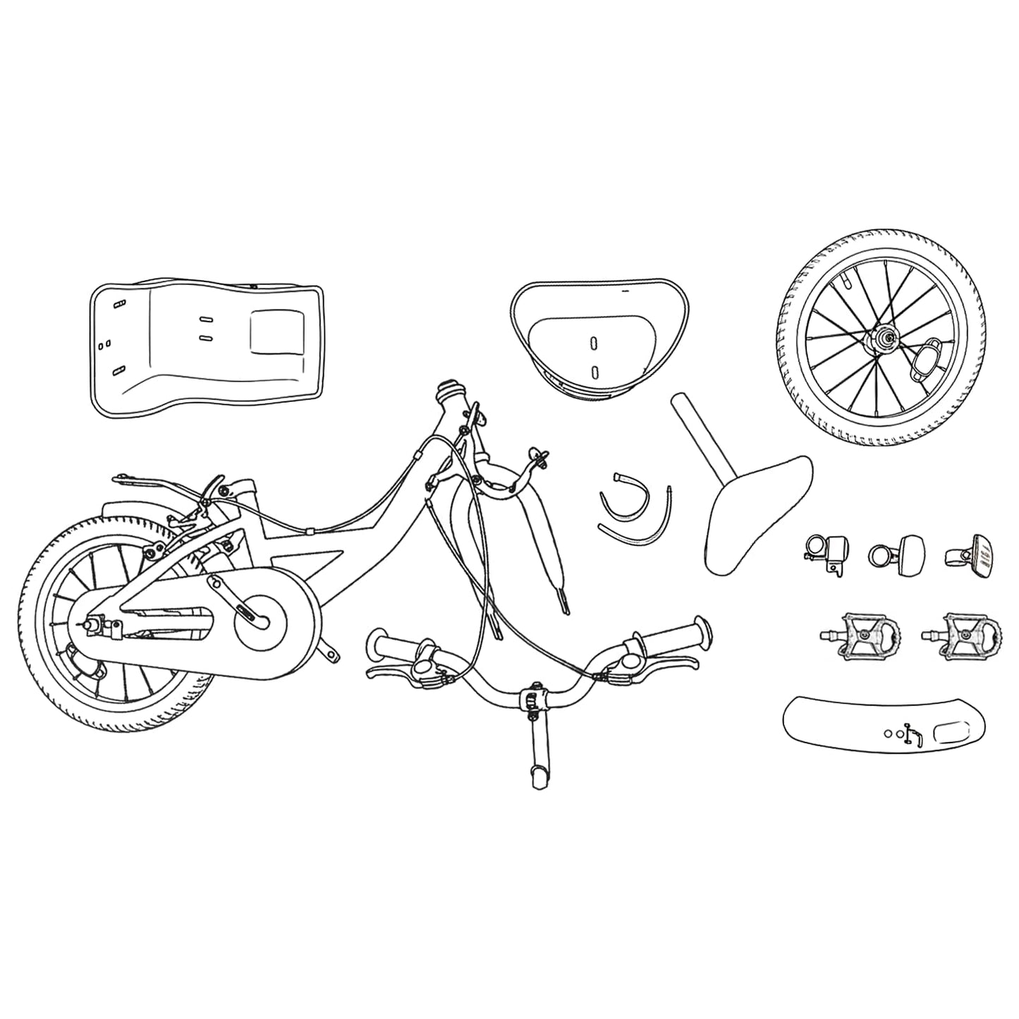 Kinderfiets 18 Inch voor 5-7 jaar Paars is nu te koop bij PeponiXL, paradijselijk wonen!