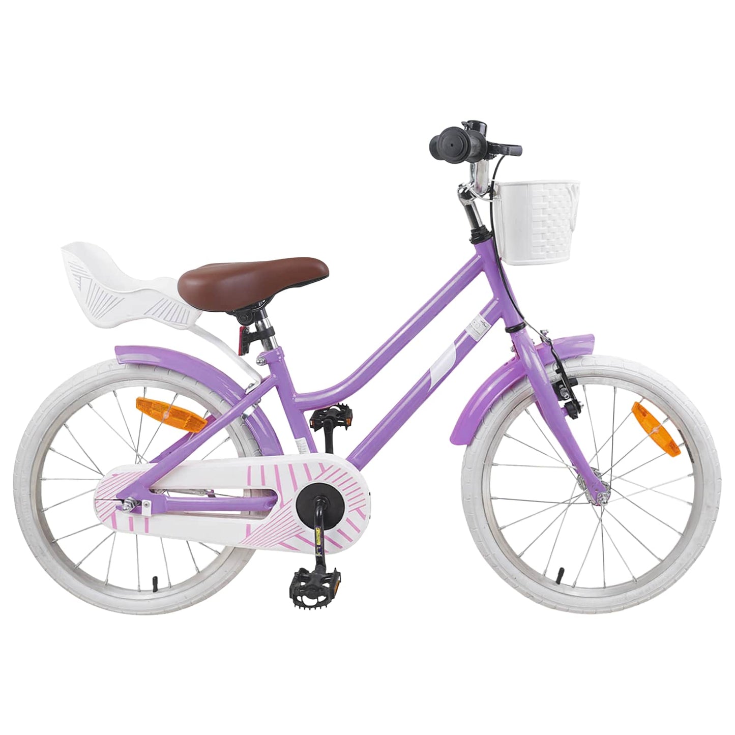 Kinderfiets 18 Inch voor 5-7 jaar Paars is nu te koop bij PeponiXL, paradijselijk wonen!