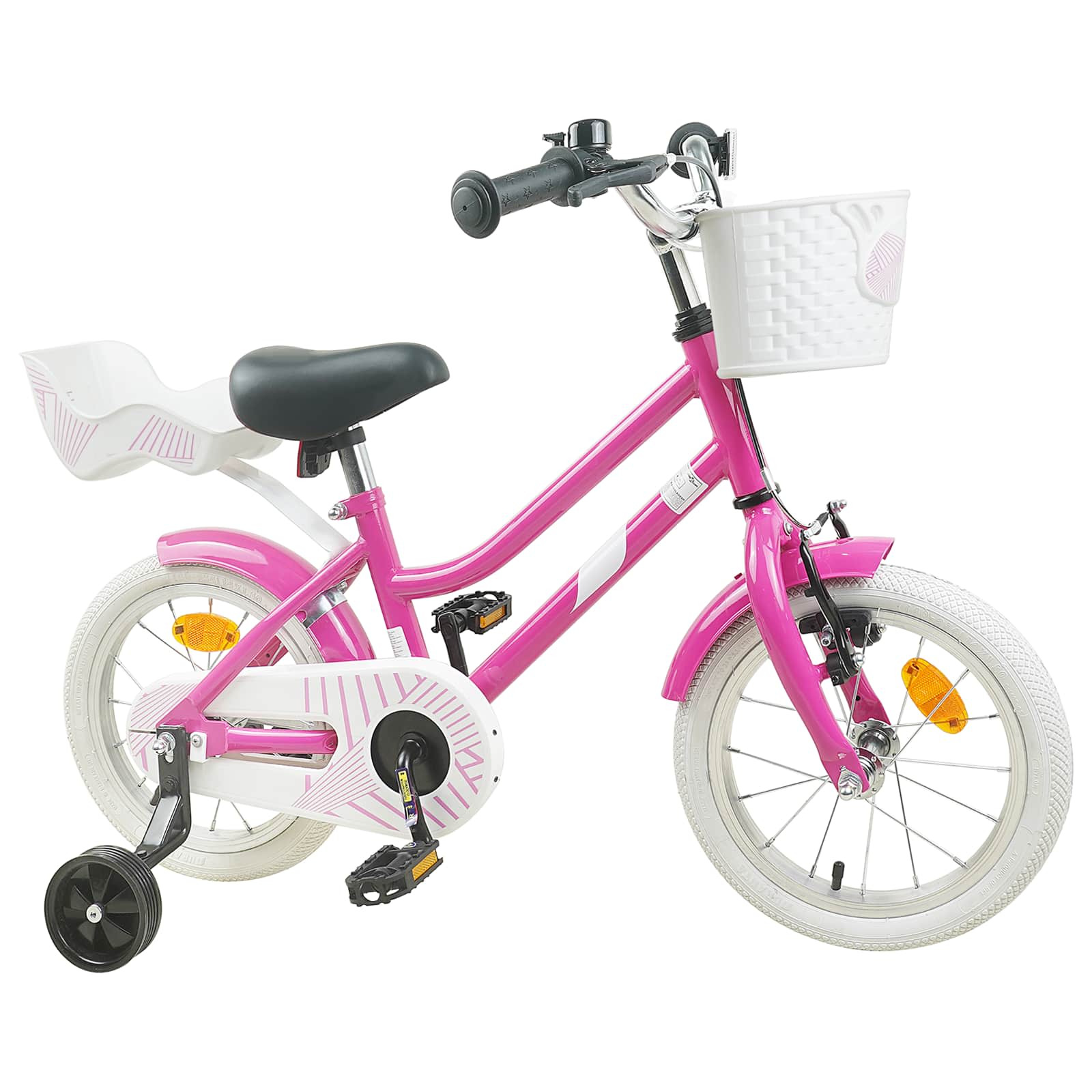 Kinderfiets 16 Inch voor 4-6 jaar oud Donkerroze is nu te koop bij PeponiXL, paradijselijk wonen!