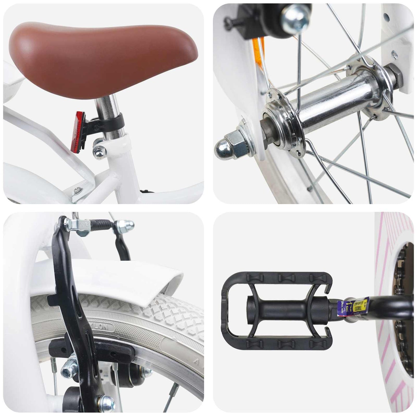 Kinderfiets 14 Inch voor 3-5 jaar oud Wit is nu te koop bij PeponiXL, paradijselijk wonen!