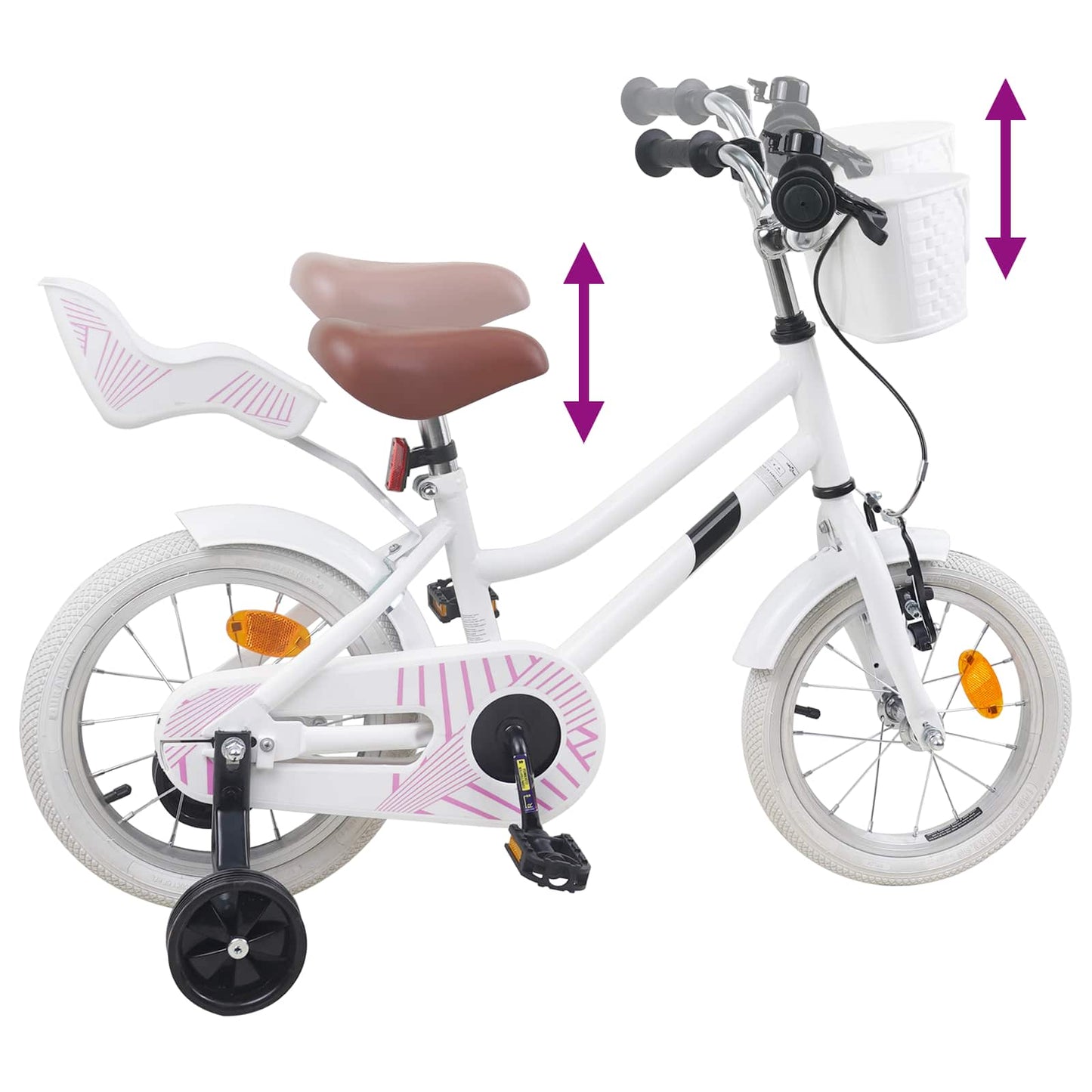Kinderfiets 14 Inch voor 3-5 jaar oud Wit is nu te koop bij PeponiXL, paradijselijk wonen!