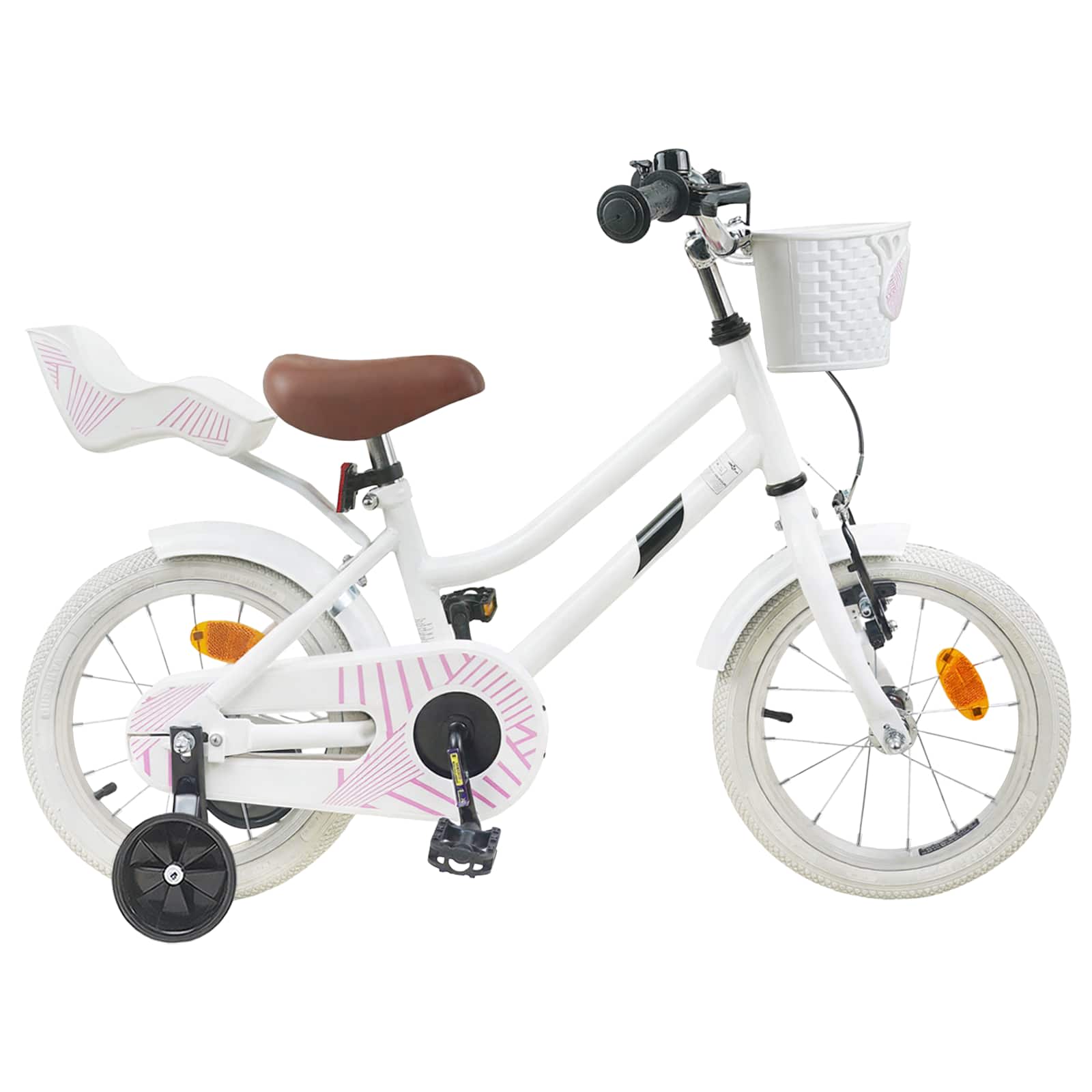 Kinderfiets 14 Inch voor 3-5 jaar oud Wit is nu te koop bij PeponiXL, paradijselijk wonen!