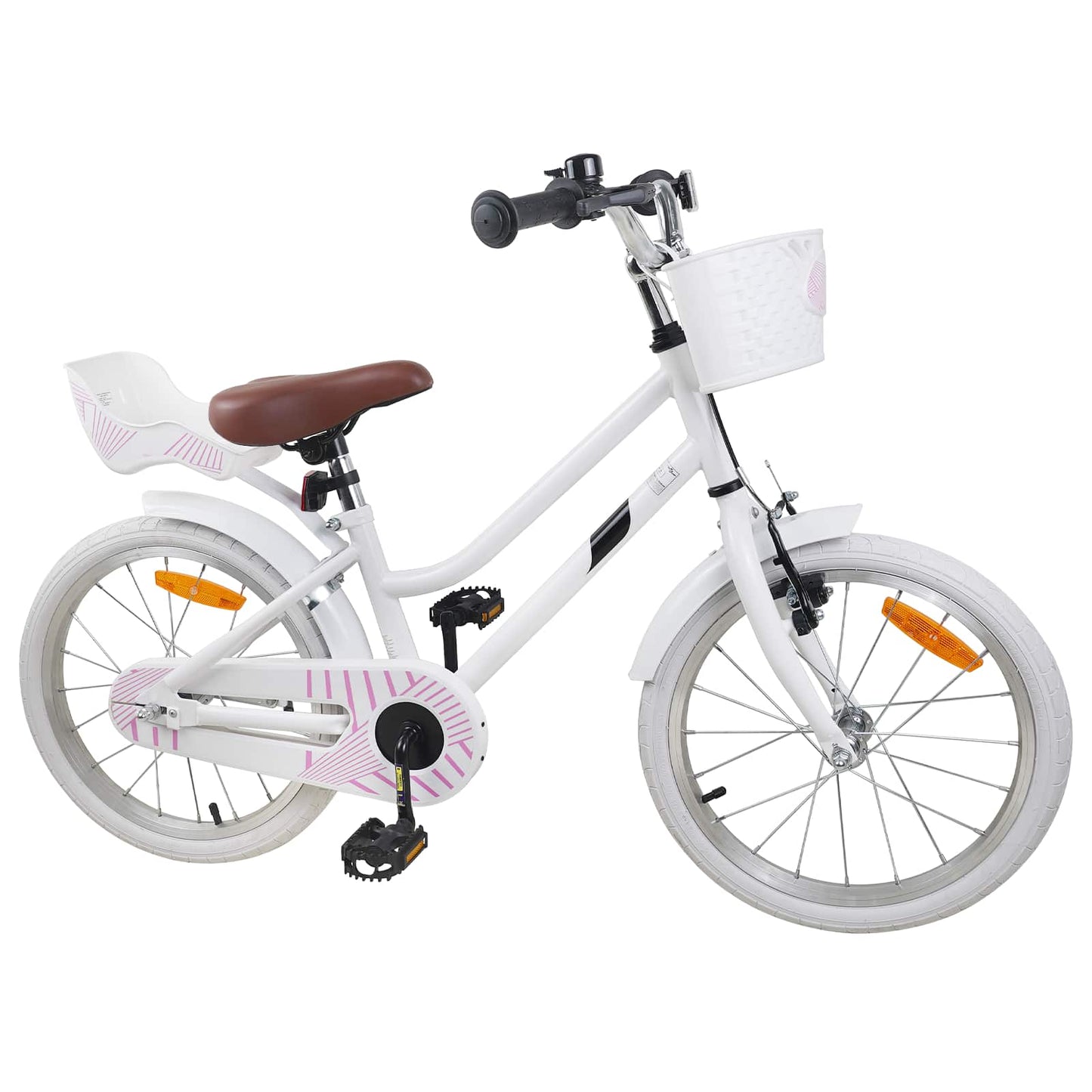 Kinderfiets 18 Inch voor 5-7 jaar Wit is nu te koop bij PeponiXL, paradijselijk wonen!