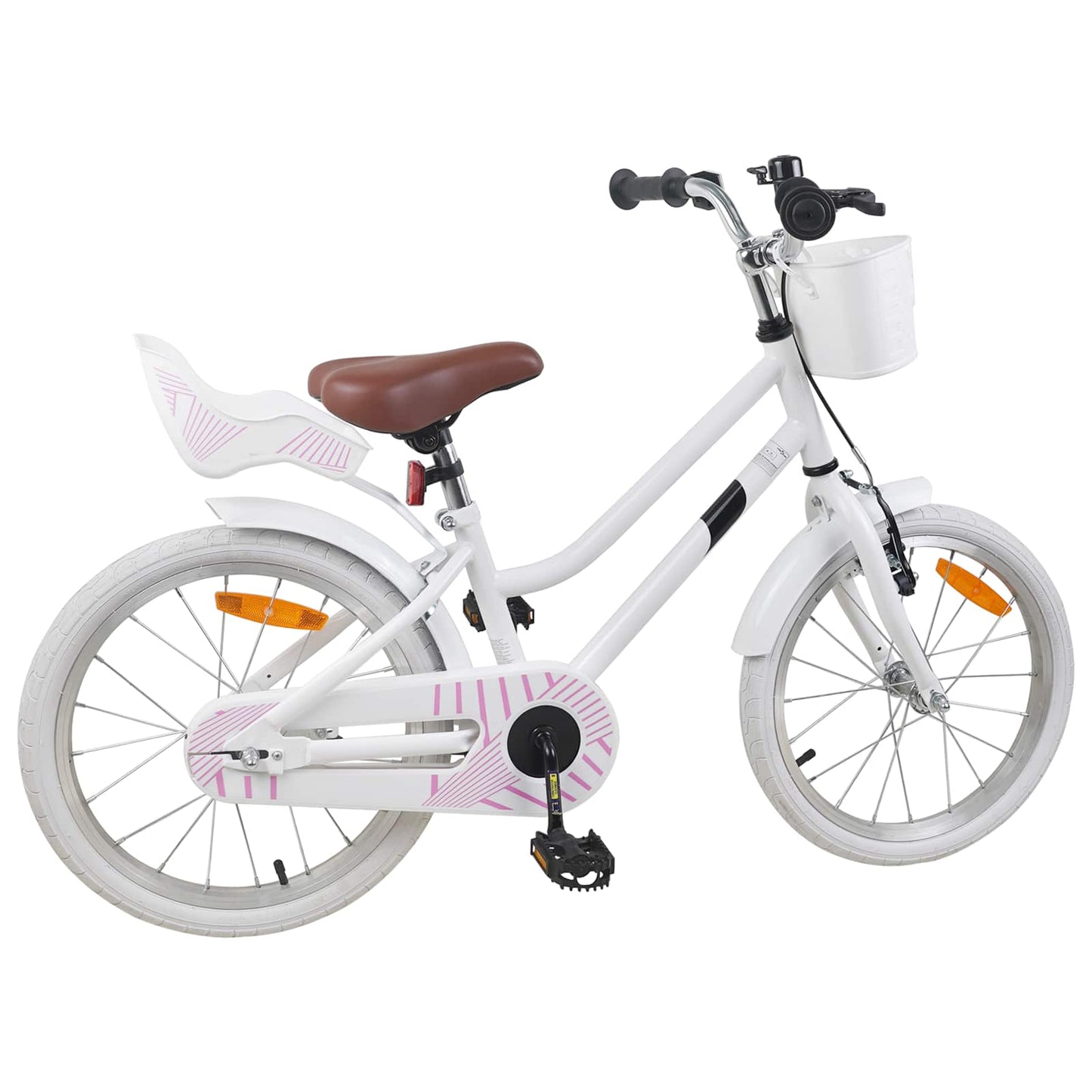 Kinderfiets 18 Inch voor 5-7 jaar Wit is nu te koop bij PeponiXL, paradijselijk wonen!