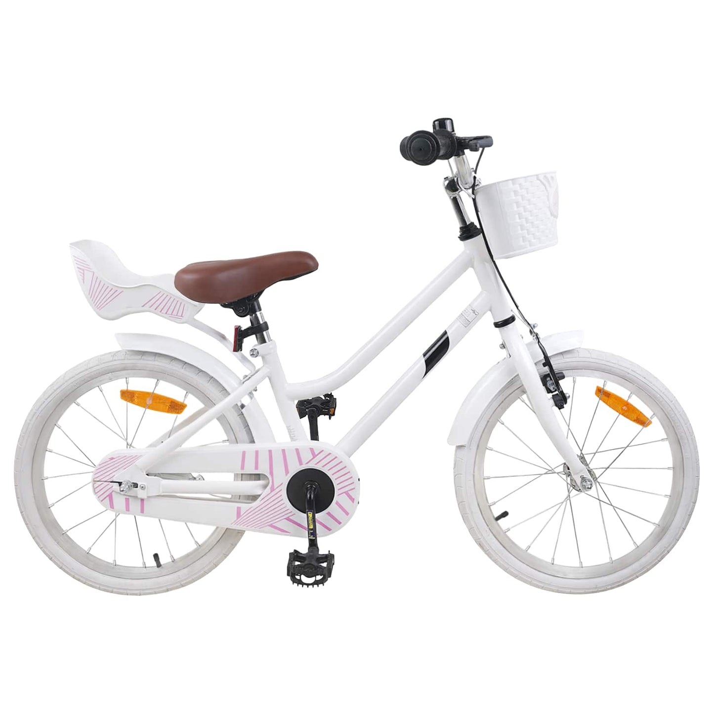 Kinderfiets 18 Inch voor 5-7 jaar Wit is nu te koop bij PeponiXL, paradijselijk wonen!