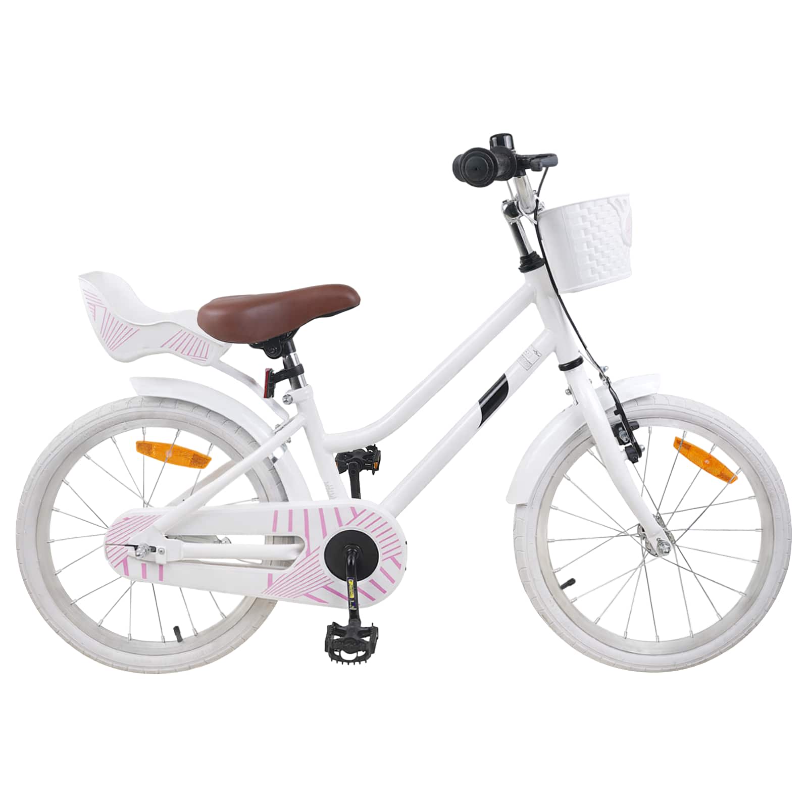 Kinderfiets 18 Inch voor 5-7 jaar Wit is nu te koop bij PeponiXL, paradijselijk wonen!