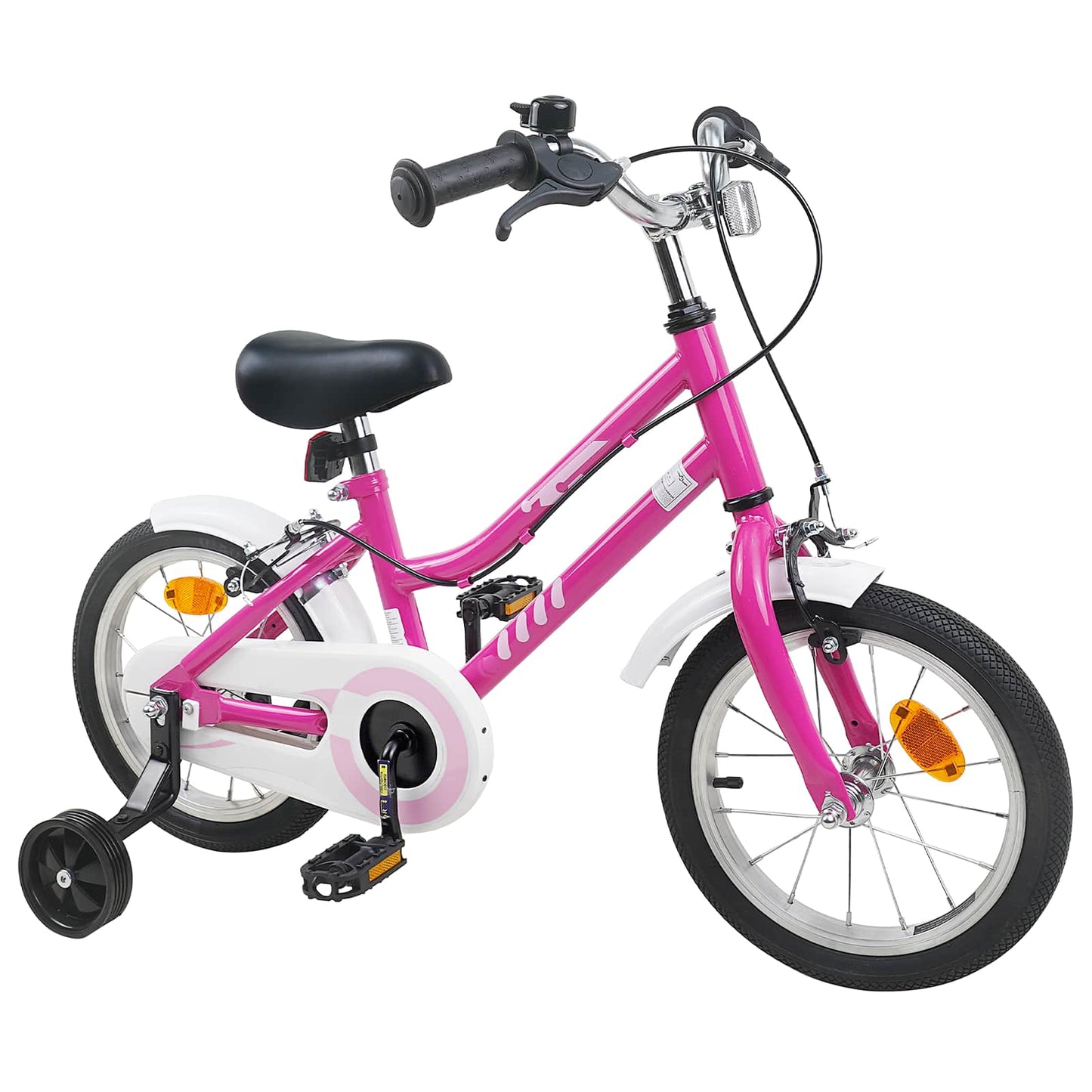 Kinderfiets 16 Inch voor 4-6 jaar oud Roze Wit is nu te koop bij PeponiXL, paradijselijk wonen!