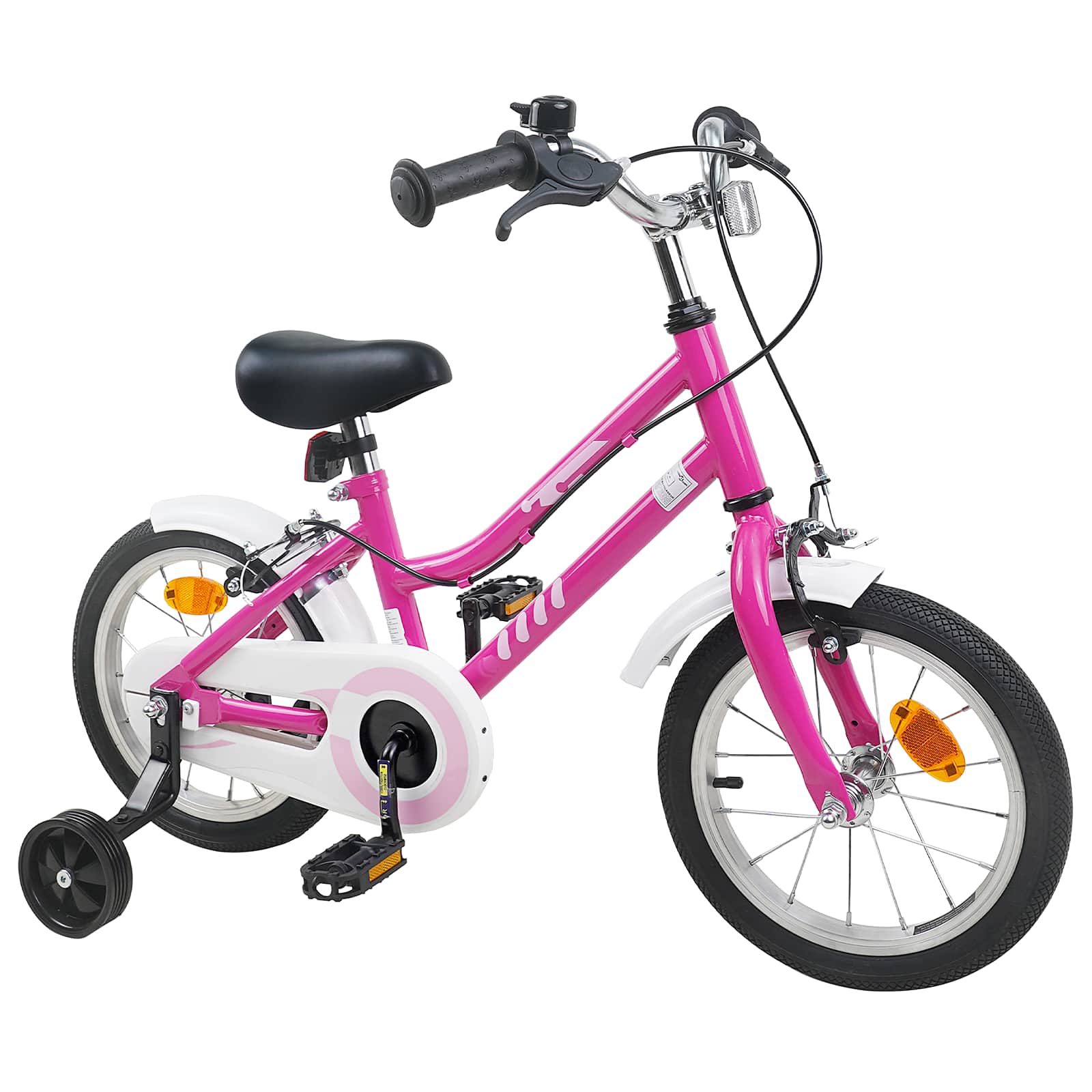 Kinderfiets 16 Inch voor 4-6 jaar oud Roze Wit is nu te koop bij PeponiXL, paradijselijk wonen!