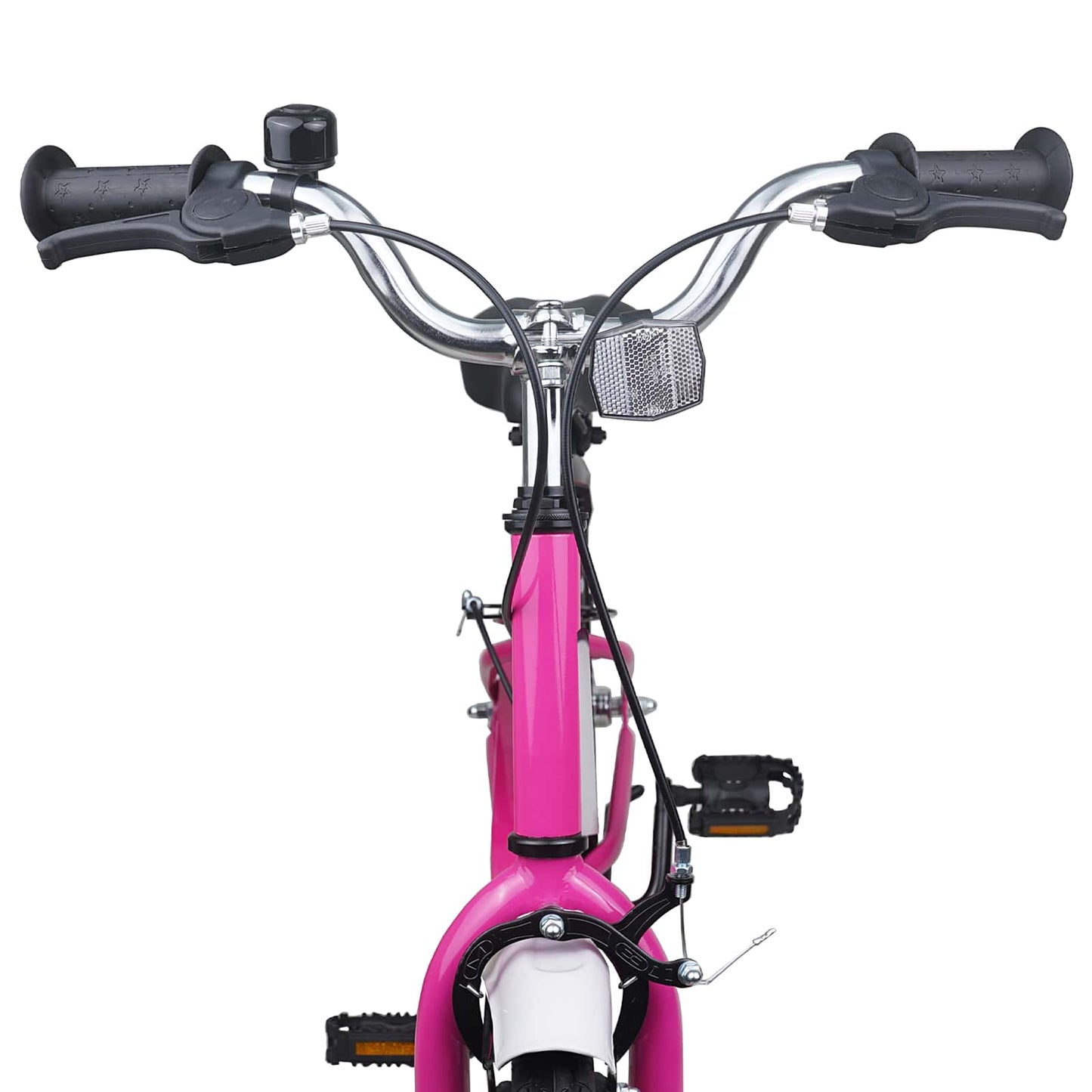 Kinderfiets 18 Inch voor 5-7 jaar Roze Wit is nu te koop bij PeponiXL, paradijselijk wonen!