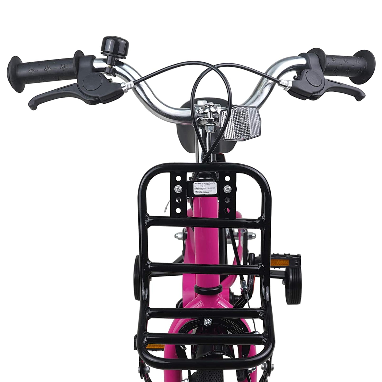 Kinderfiets 12 Inch voor 2-4 jaar oud Roze en Zwart is nu te koop bij PeponiXL, paradijselijk wonen!