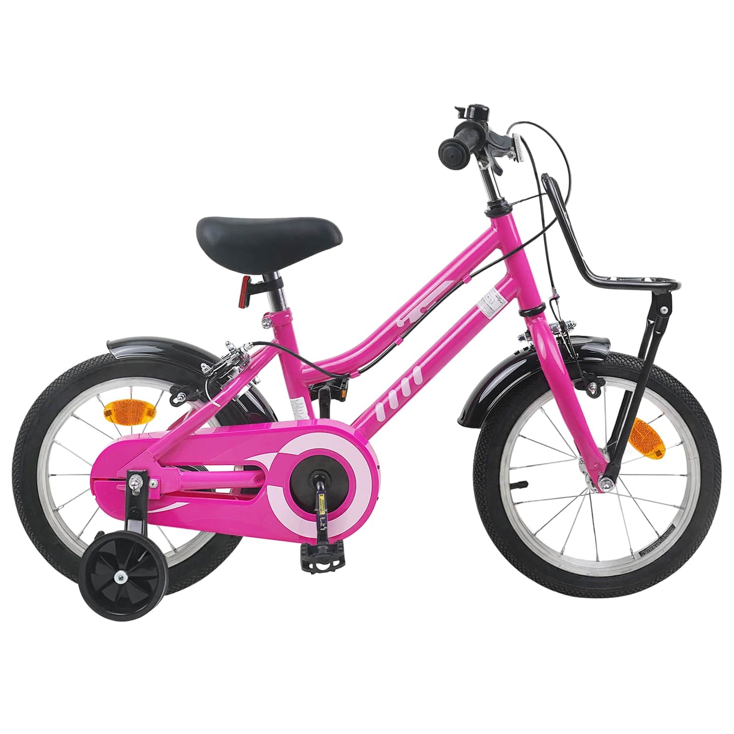 Kinderfiets 16 Inch voor 4-6 jaar oud Roze en Zwart is nu te koop bij PeponiXL, paradijselijk wonen!