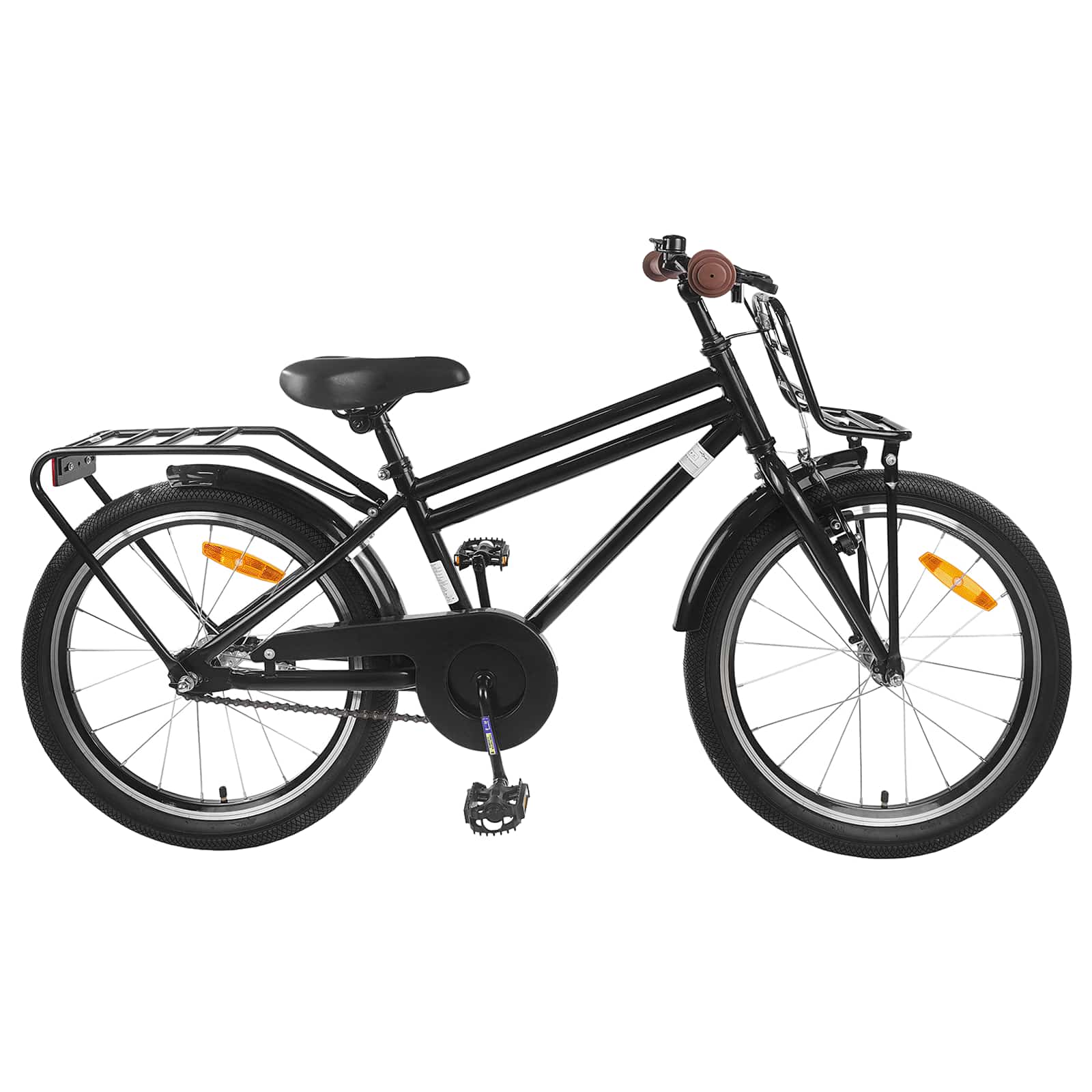 Kinderfiets 20 Inch voor 6-11 jaar oud Zwart is nu te koop bij PeponiXL, paradijselijk wonen!