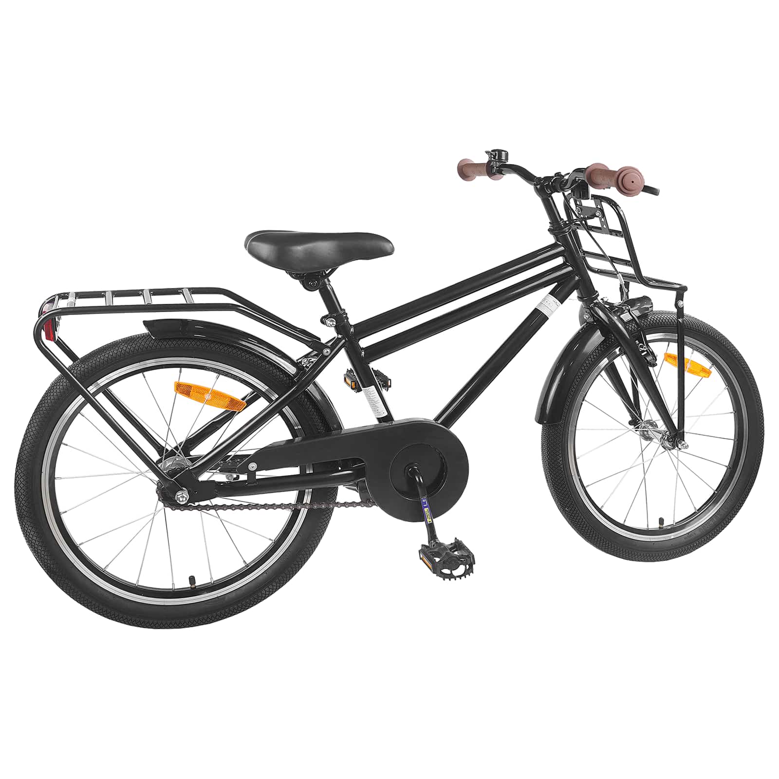 Kinderfiets 22 Inch voor 7-12 jaar oud Zwart is nu te koop bij PeponiXL, paradijselijk wonen!
