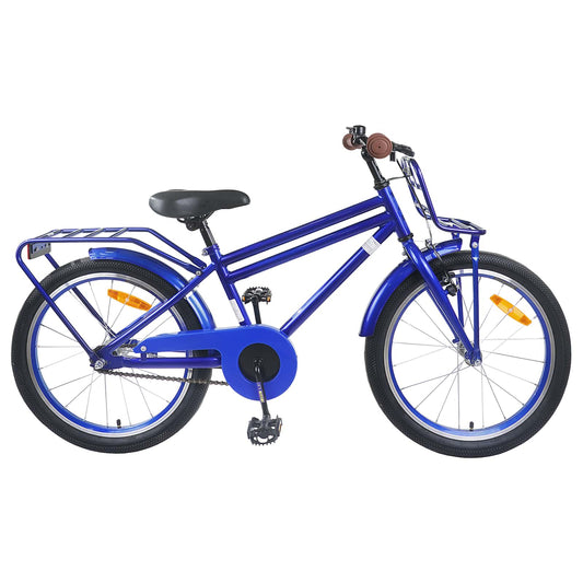 Kinderfiets 18 Inch voor 5-7 jaar Donkerblauw is nu te koop bij PeponiXL, paradijselijk wonen!