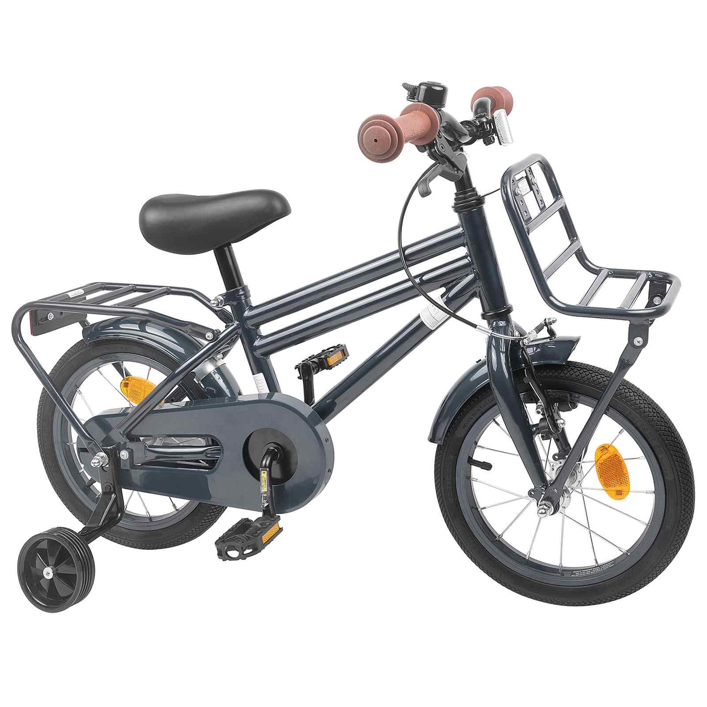 Kinderfiets 14 Inch voor 3-5 jaar oud Donkergrijs is nu te koop bij PeponiXL, paradijselijk wonen!