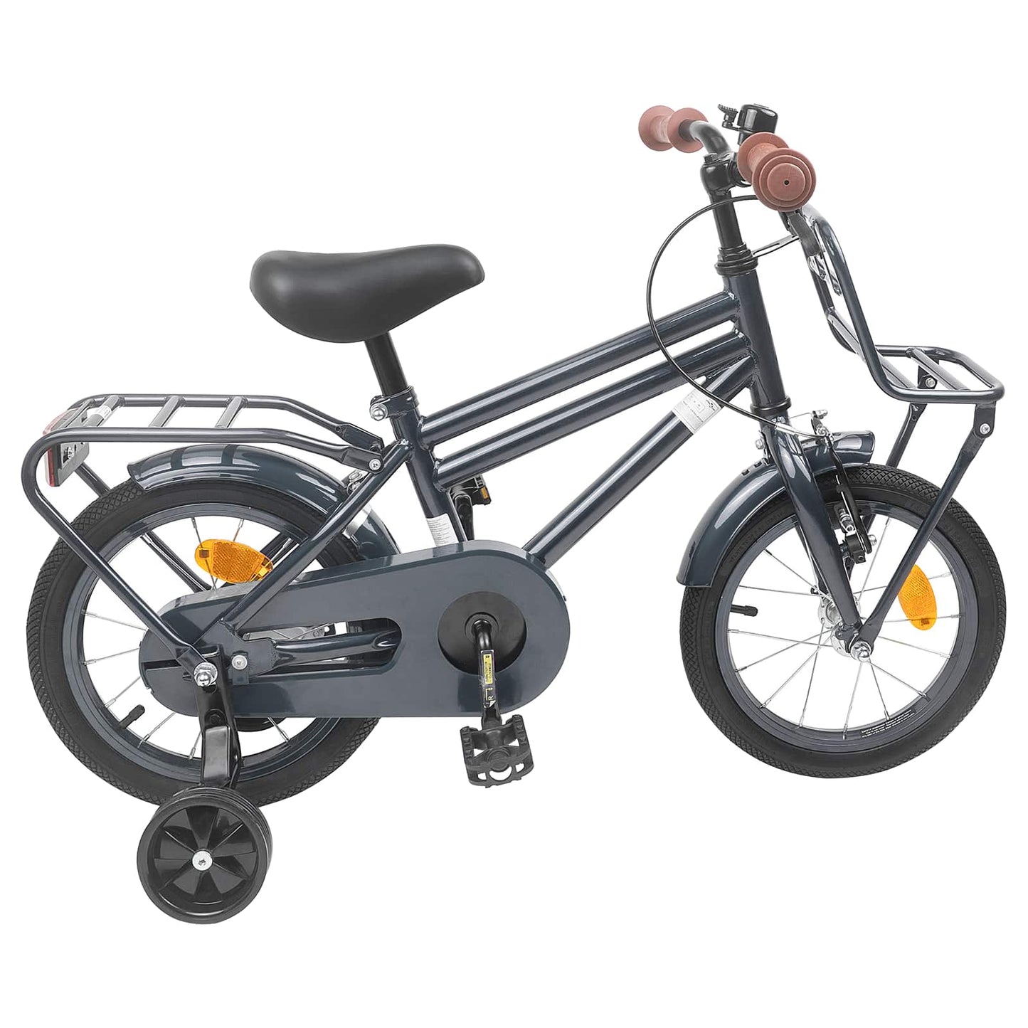 Kinderfiets 14 Inch voor 3-5 jaar oud Donkergrijs is nu te koop bij PeponiXL, paradijselijk wonen!