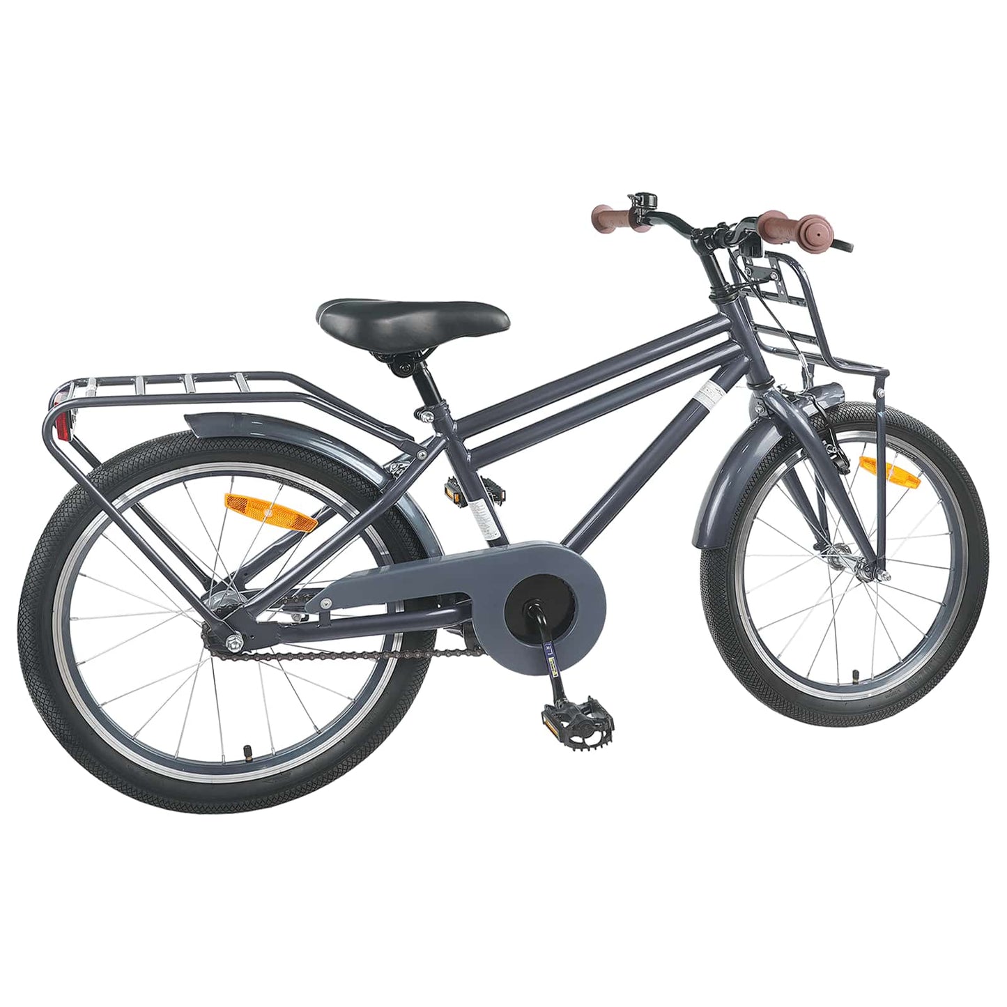 Kinderfiets 20 Inch voor 6-11 jaar oud Donkergrijs is nu te koop bij PeponiXL, paradijselijk wonen!