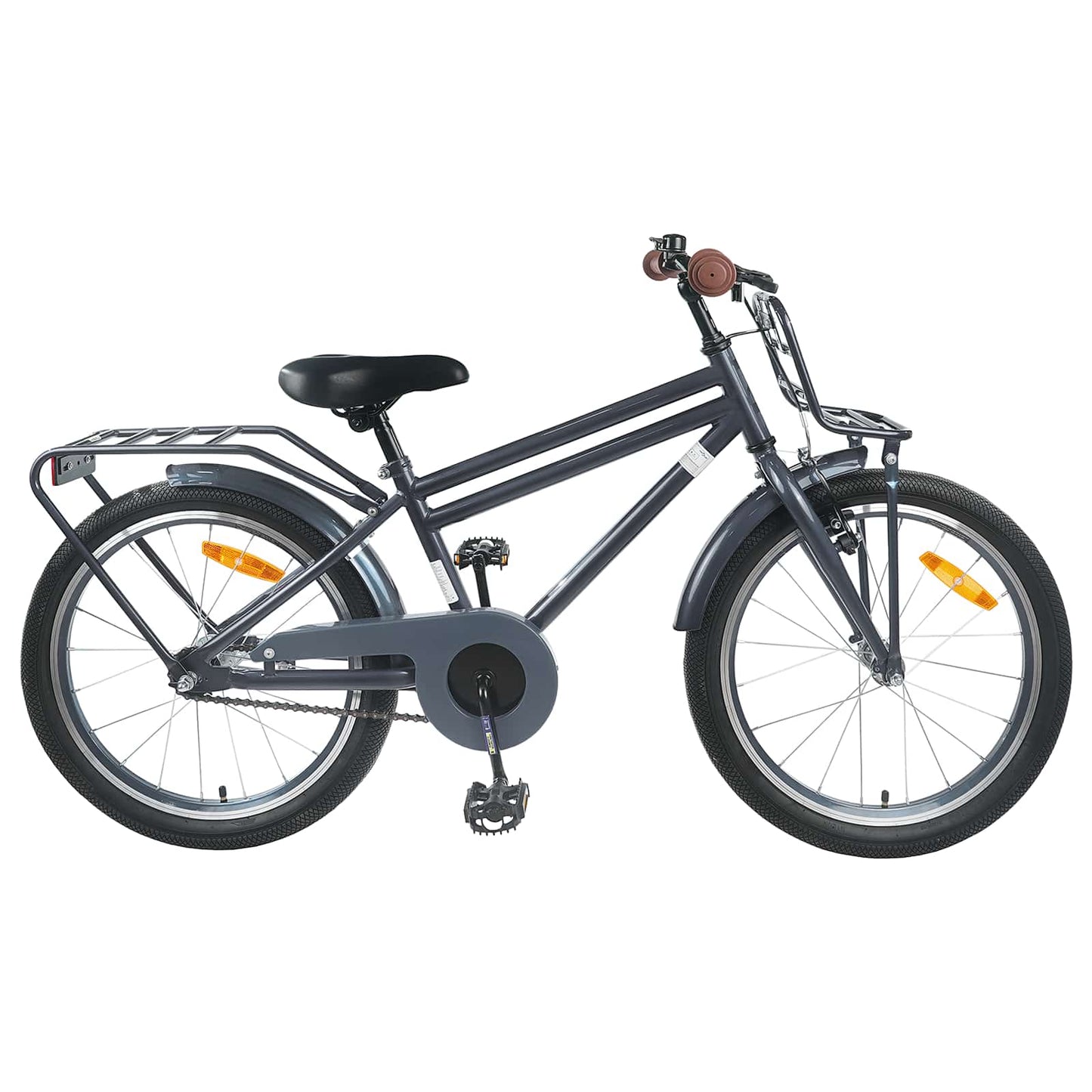 Kinderfiets 22 Inch voor 7-12 jaar oud Donkergrijs is nu te koop bij PeponiXL, paradijselijk wonen!