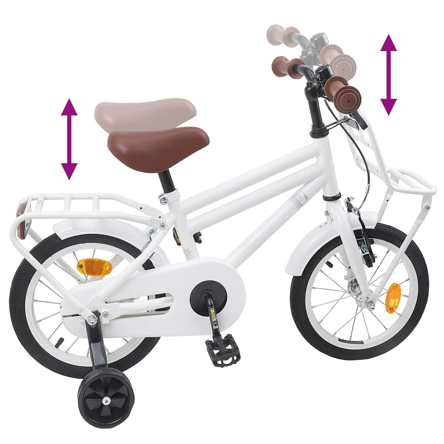 Kinderfiets 16 Inch voor 4-6 jaar oud Wit is nu te koop bij PeponiXL, paradijselijk wonen!